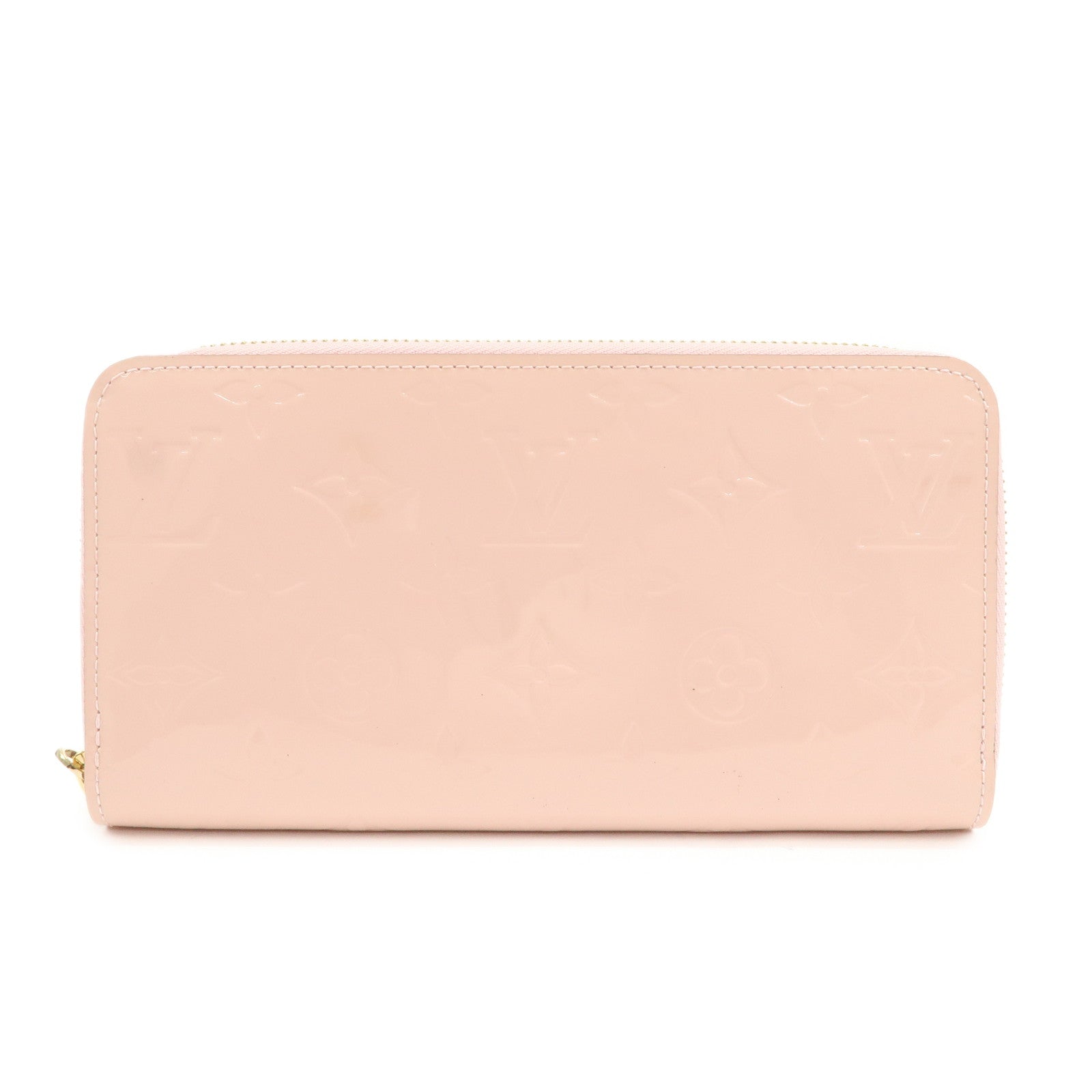Louis Vuitton Monogram Vernis Zippy Wallet Long Wallet Pink M90419