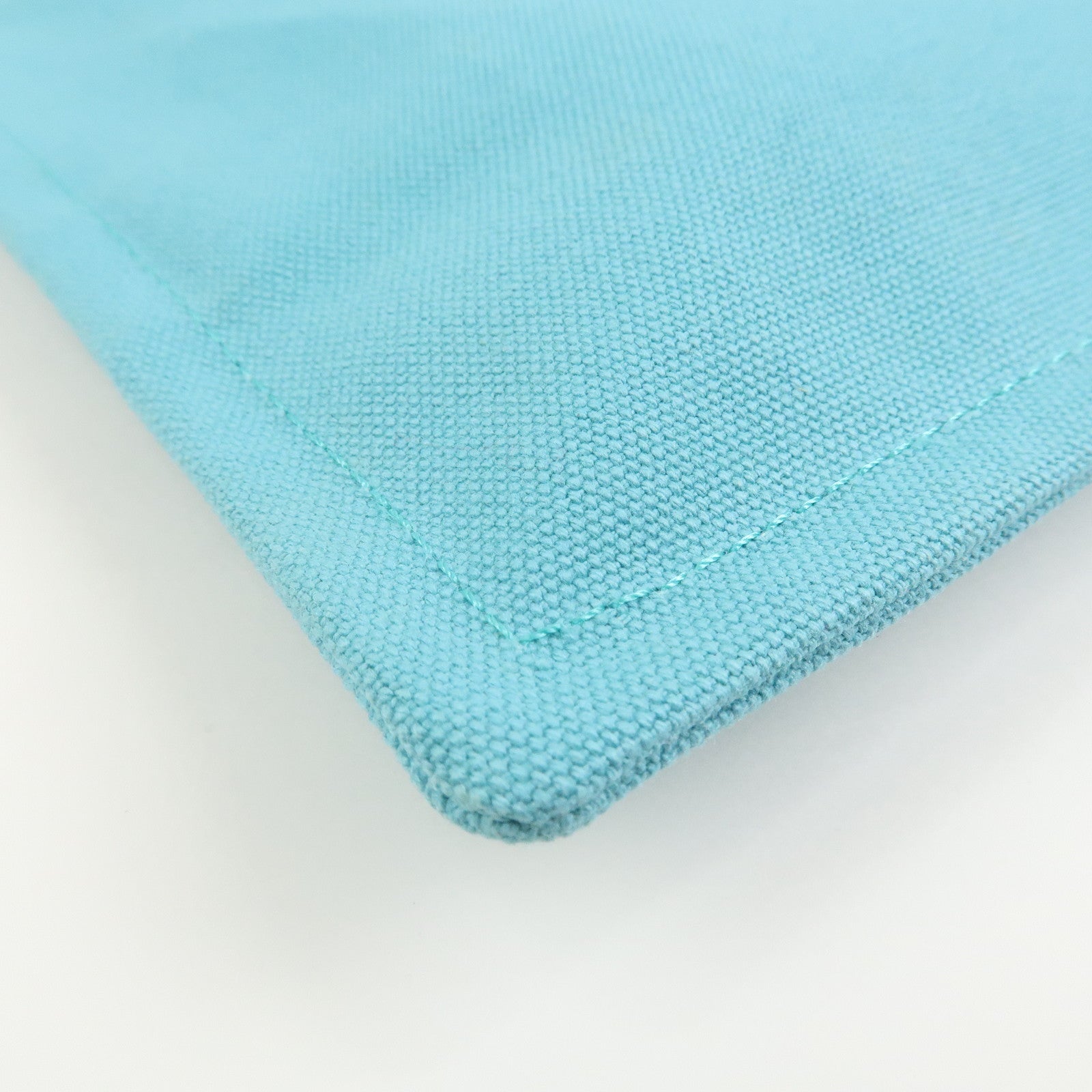 HERMES Bain Yachting Pouch GM Canvas Cosmetic Pouch Blue