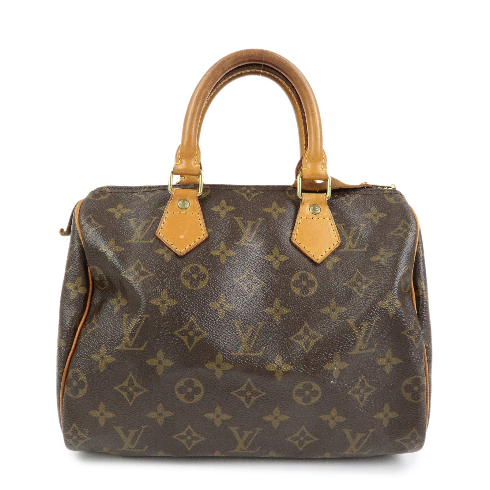 Louis Vuitton Monogram Speedy 25 Boston Bag Hand Bag Brown M41528