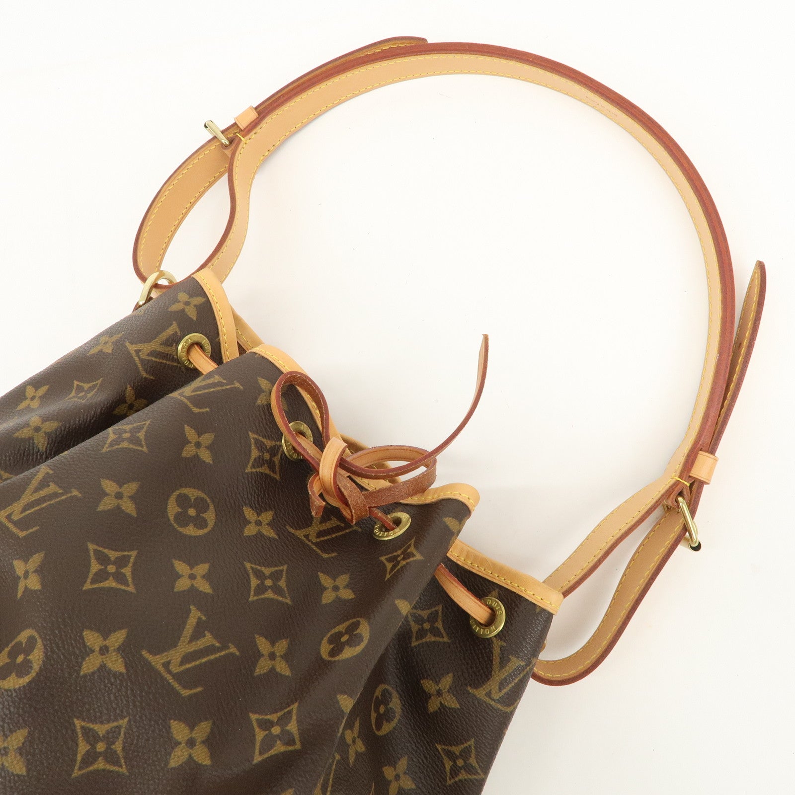 Louis Vuitton Monogram Petit Noe Shoulder Bag Brown M42226