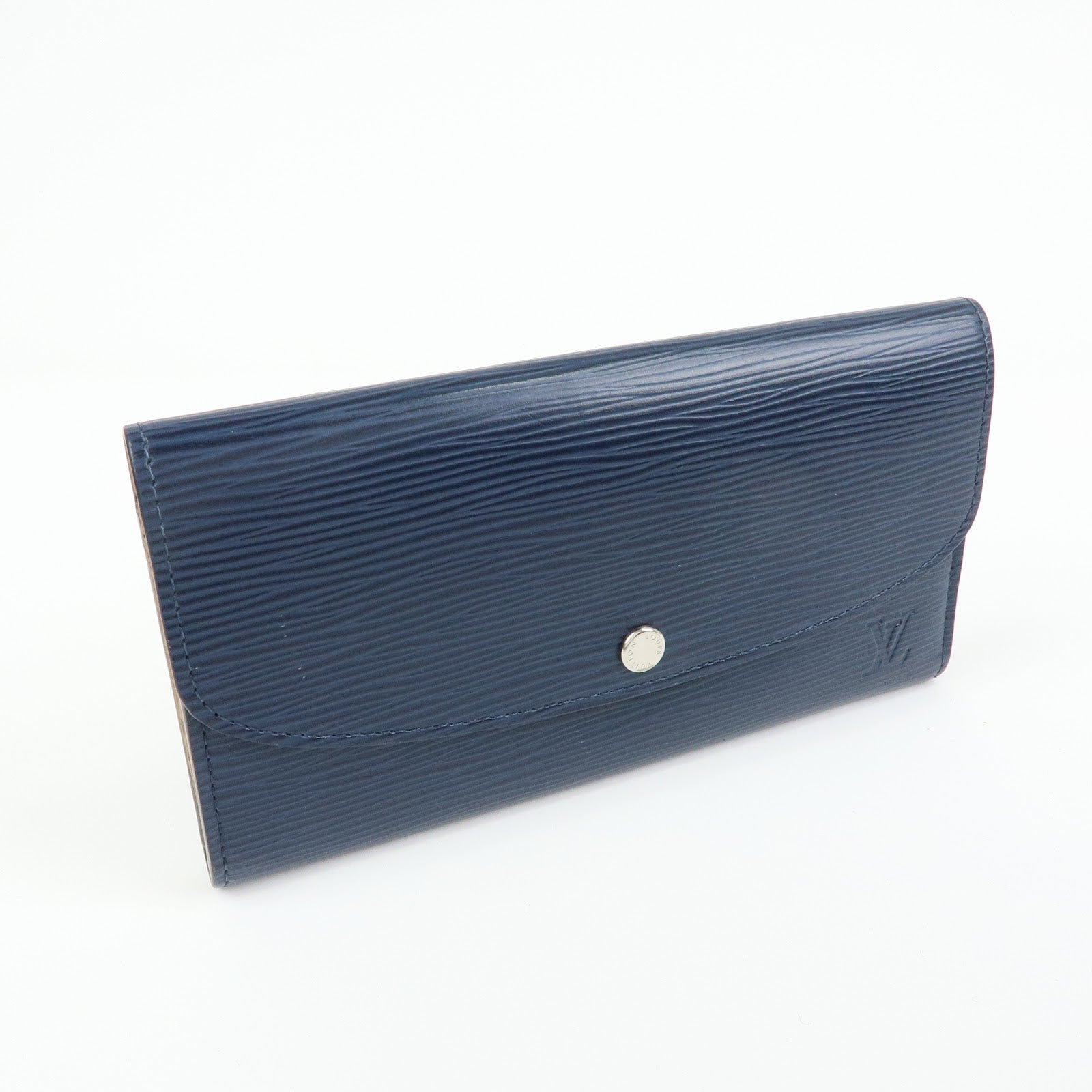 Louis Vuitton Epi Portefeuille Emilie Wallet Indigo Blue M60854
