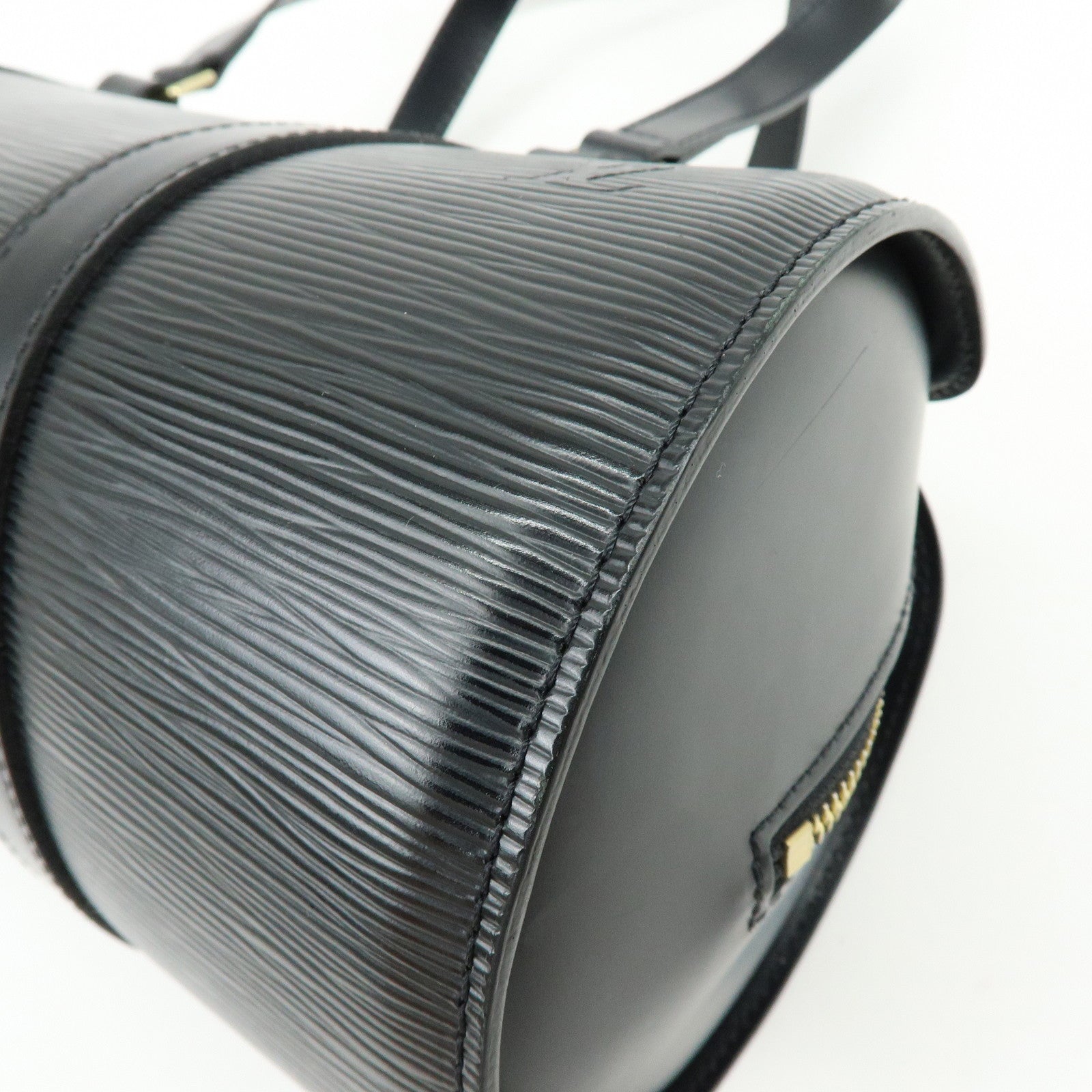 Louis Vuitton Epi Soufflot Shoulder Bag & Pouch Noir M52222