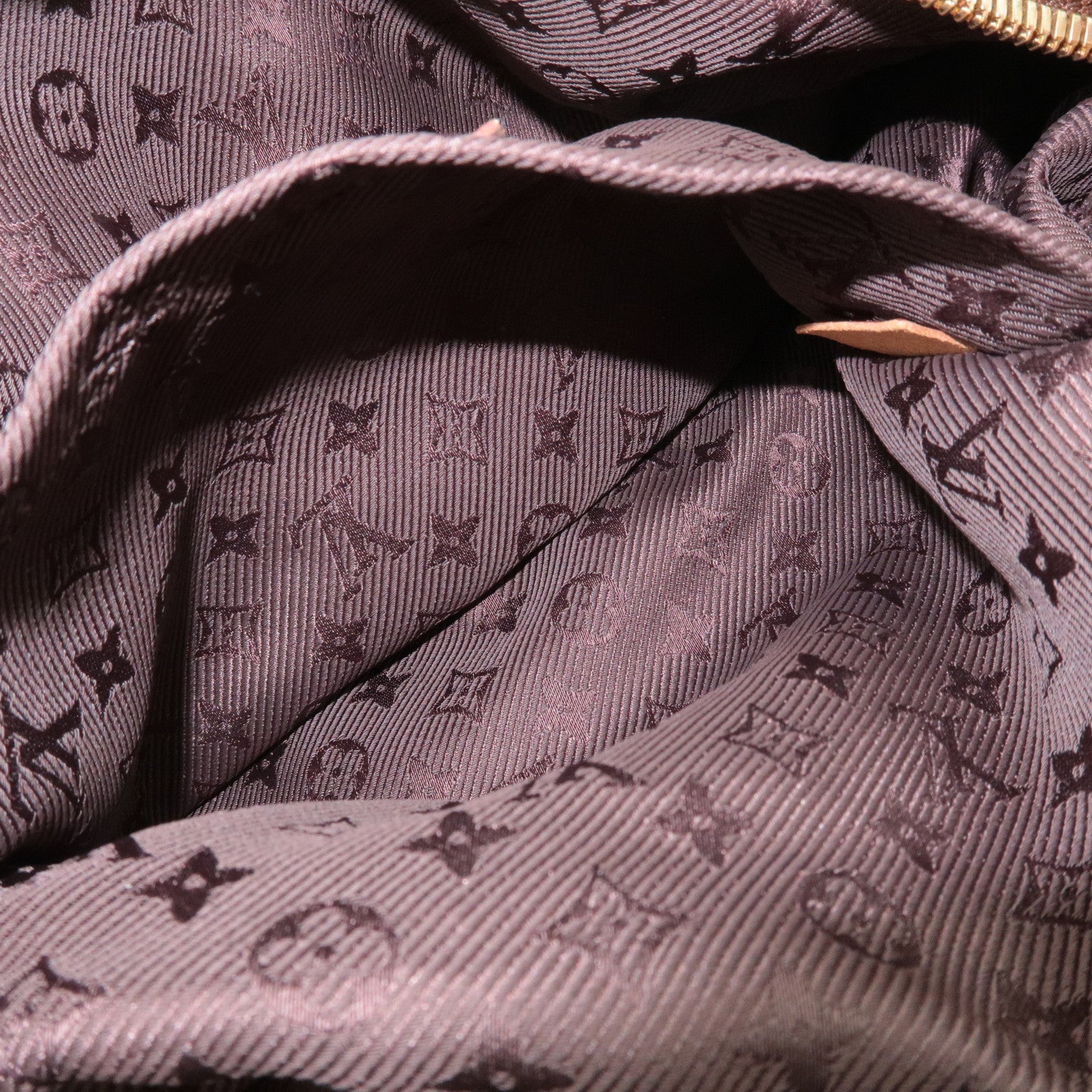 Louis Vuitton Monogram Suede Onata GM Shoulder Bag Cacao M95120 Used