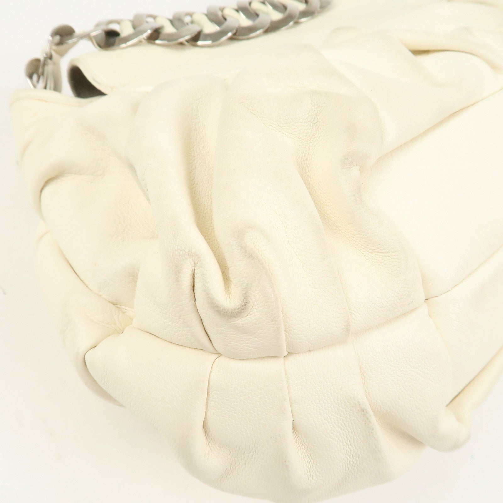 Christian Dior Jazz Club Logo Leather Hand Bag Chain Shoulder Bag