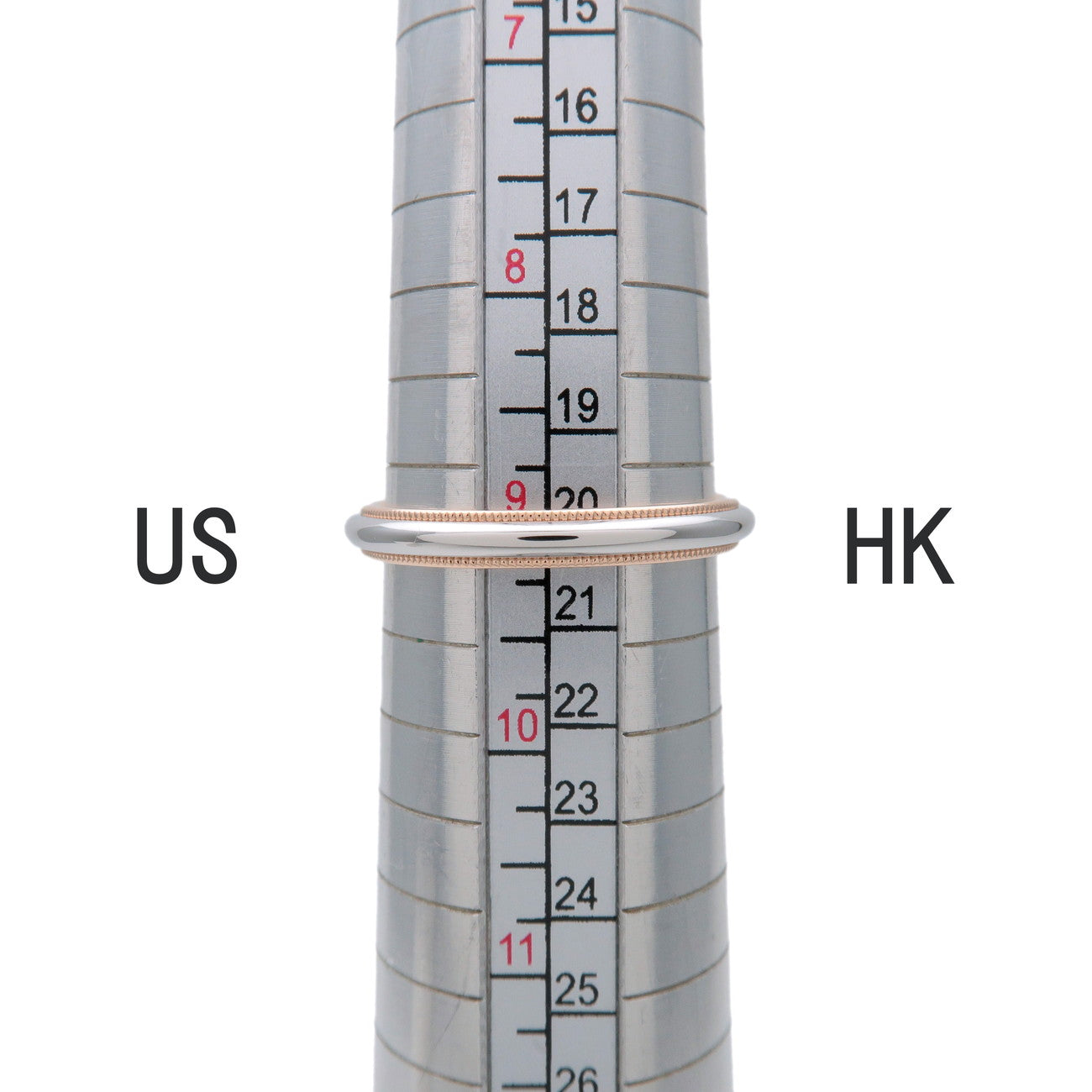 Tiffany & Co Milgrain Band Ring PT950 K18 750PG Rose Gold US9 EU60