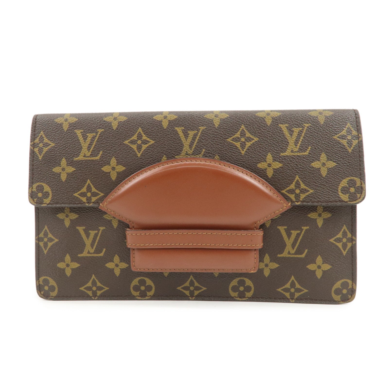 Louis Vuitton Monogram Chailot Clutch Bag Brown M51788