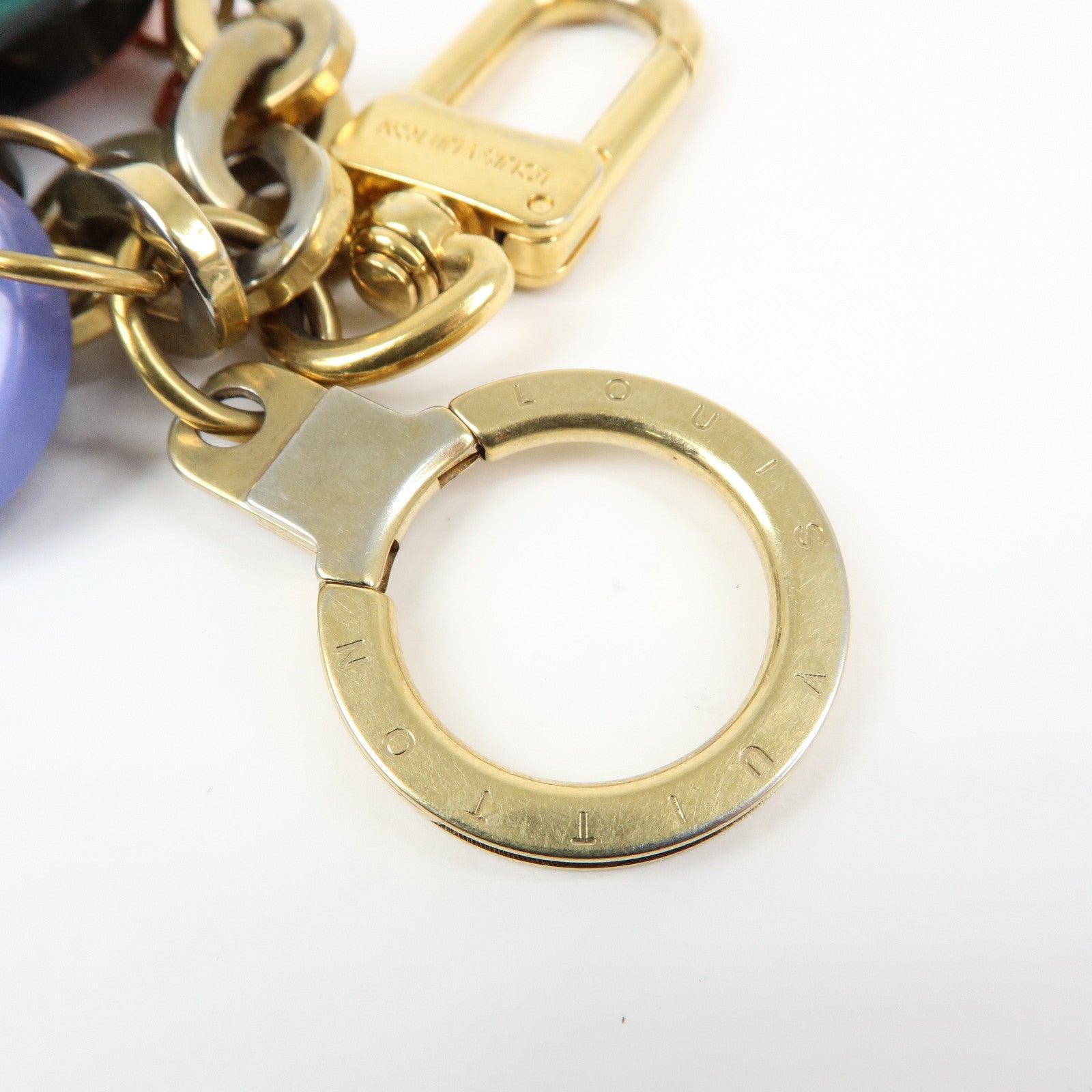 Louis Vuitton Plastic Metal Palm Tree Bag Charm Key Chain M66260