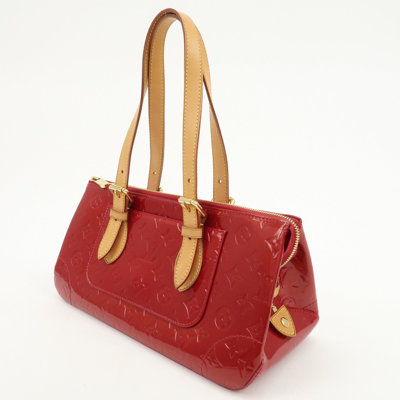 Louis Vuitton Vernis Rosewood Avenue Hand Bag Pomme D'Amour M93507