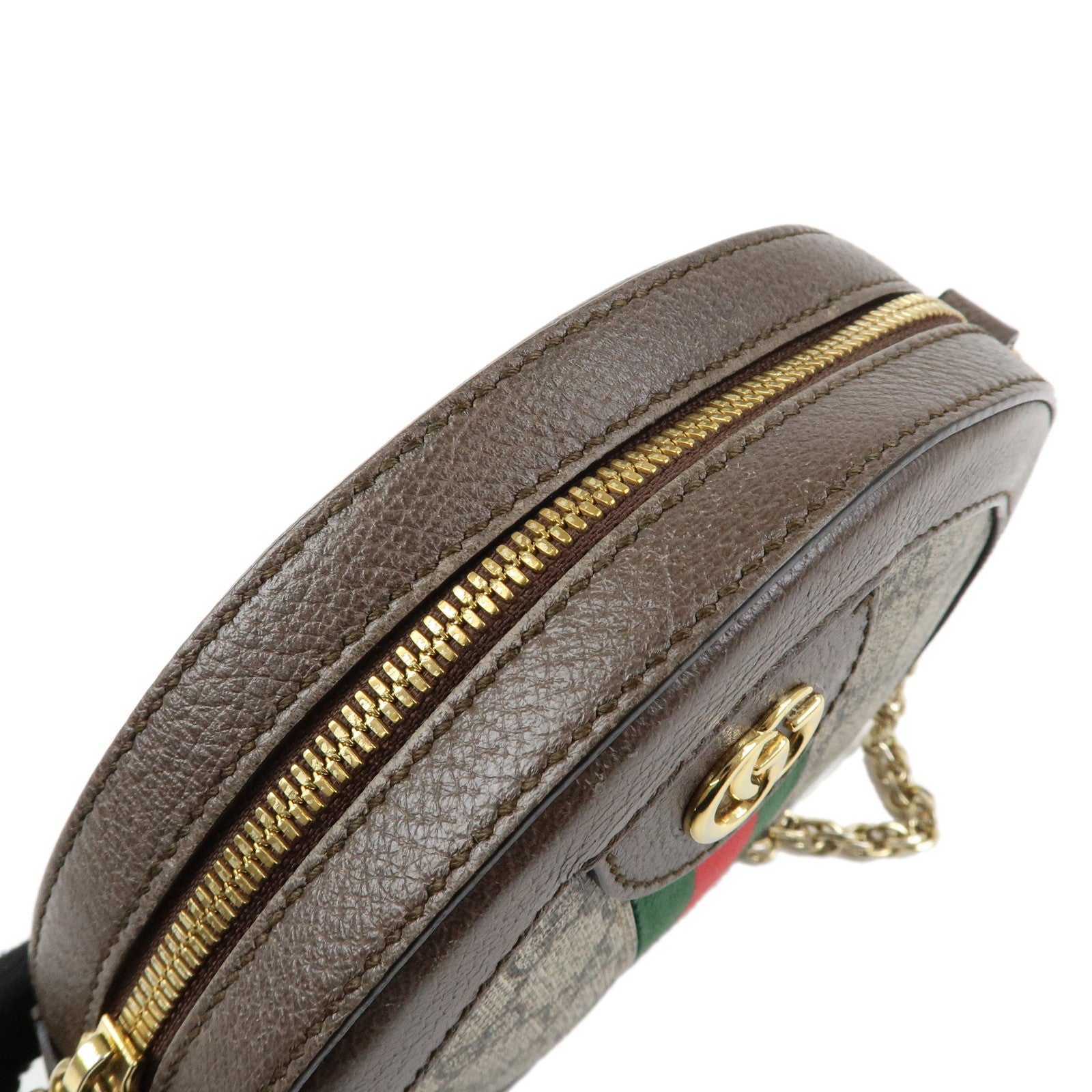 GUCCI Ophidia Sherry Round Shape GG Supreme Shoulder Bag 550618