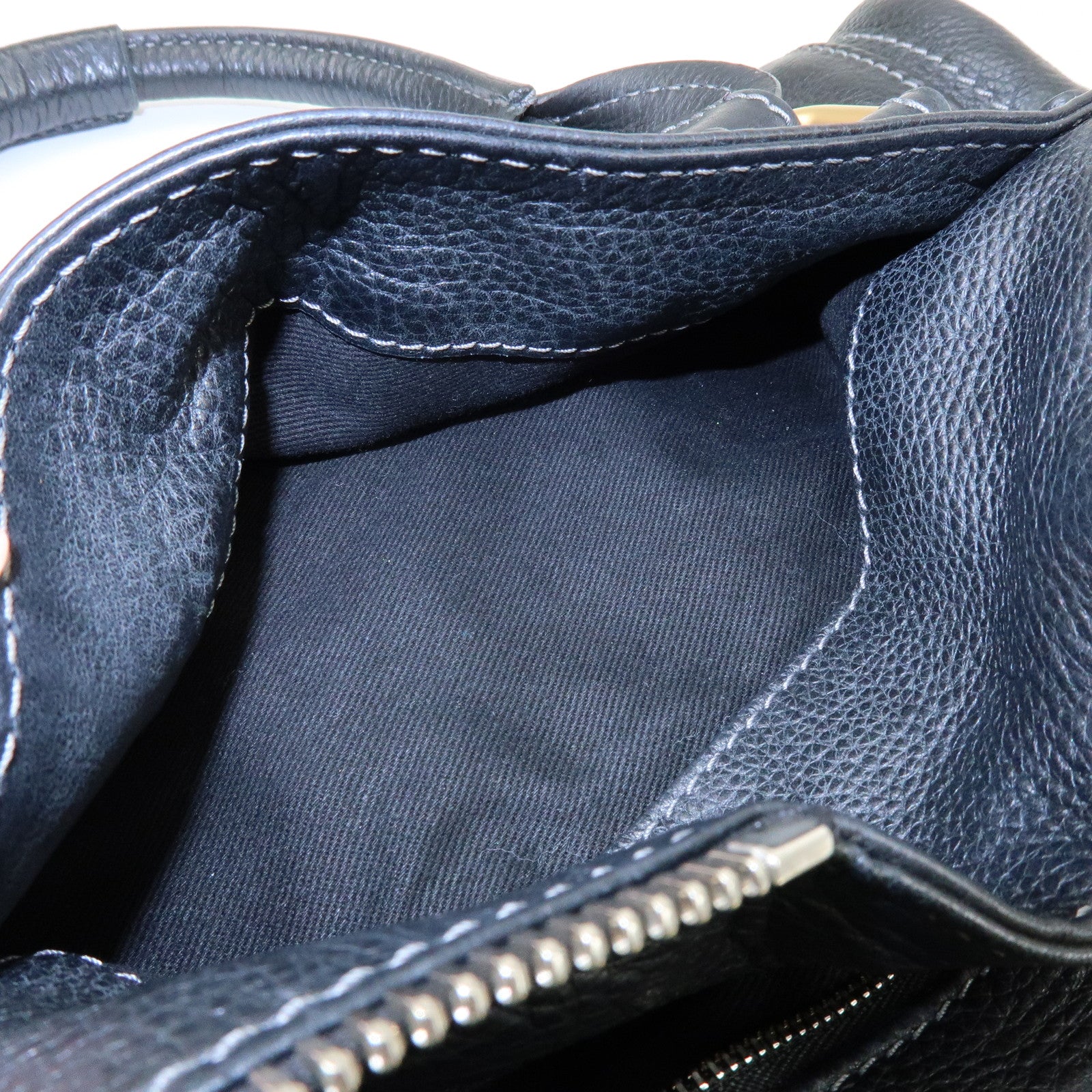 Chloe Paddington Leather Hand Bag Shoulder bag Black