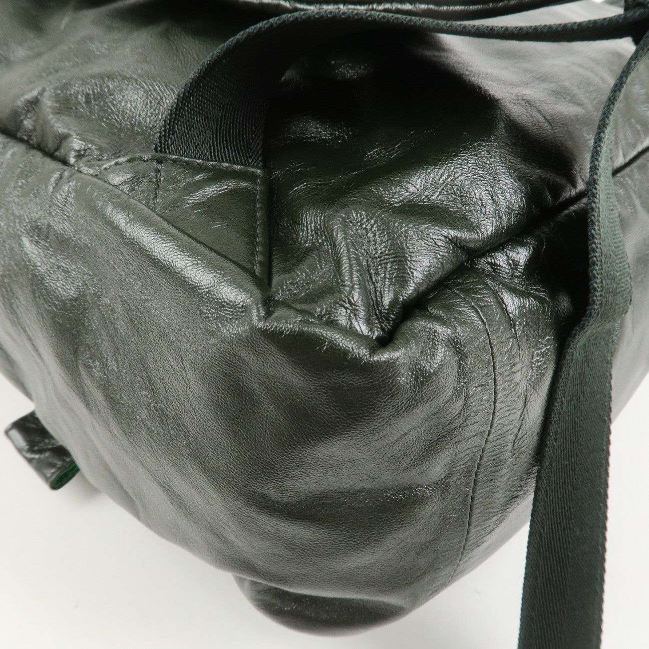 BOTTEGA VENETA Lamb Skin Nylon Medium Archetype Backpack Khaki