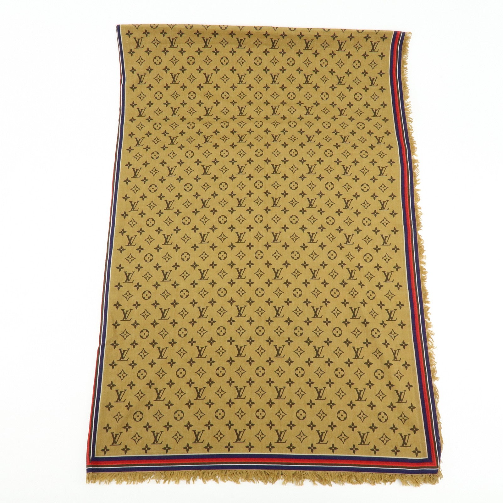 Louis Vuitton Étole Monogram Bliss 100％ Cotton Scarf Brown M76366