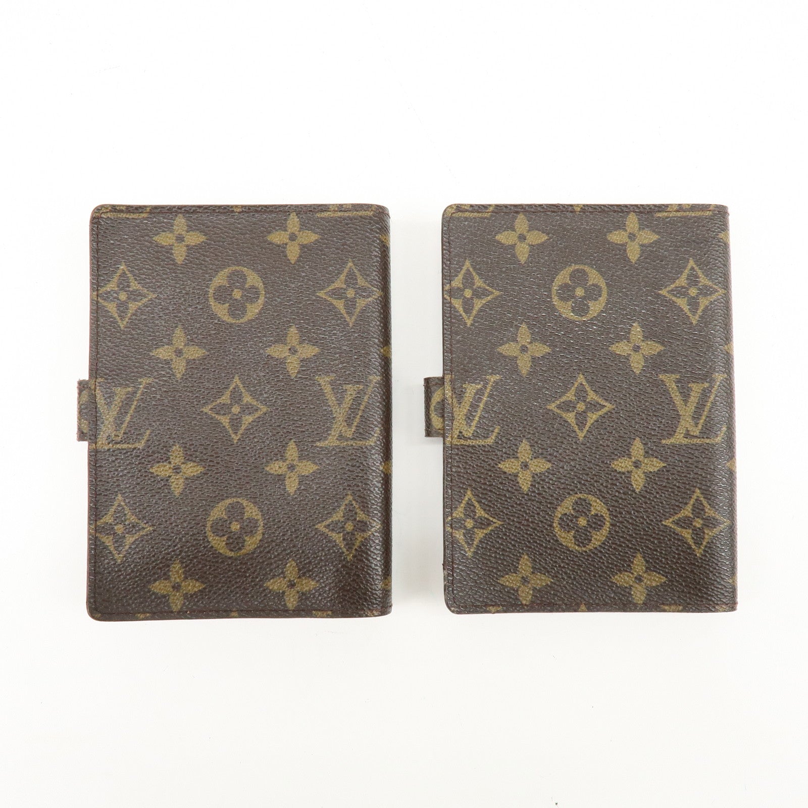 Louis Vuitton Monogram Set of 2 Agenda PM Planner Cover R20005