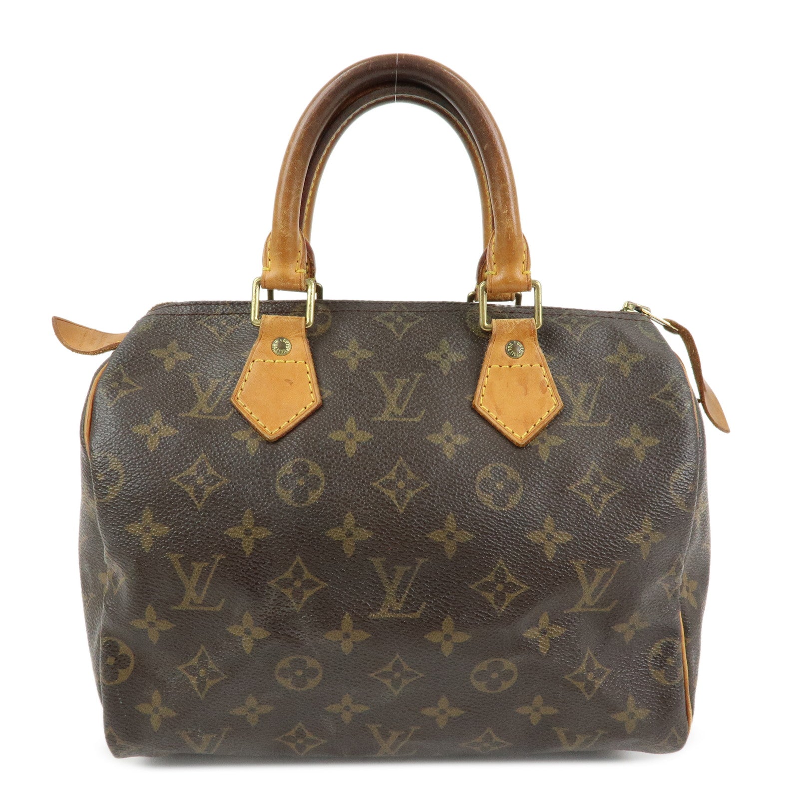 Louis Vuitton Monogram Speedy 25 Boston Bag Hand Bag Brown M41528