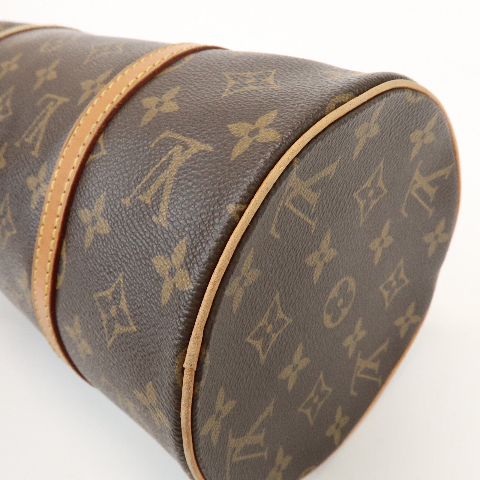 Louis Vuitton Monogram Papillon 30 Hand Bag Brown M51385
