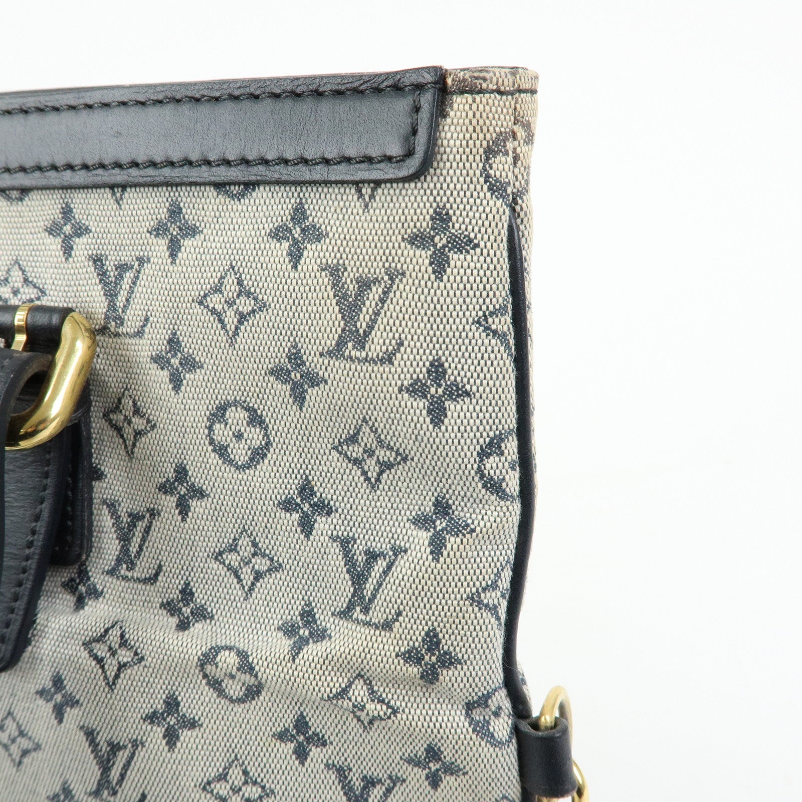 Louis Vuitton Monogram Mini Francoise Shoulder Bag Blue M92208