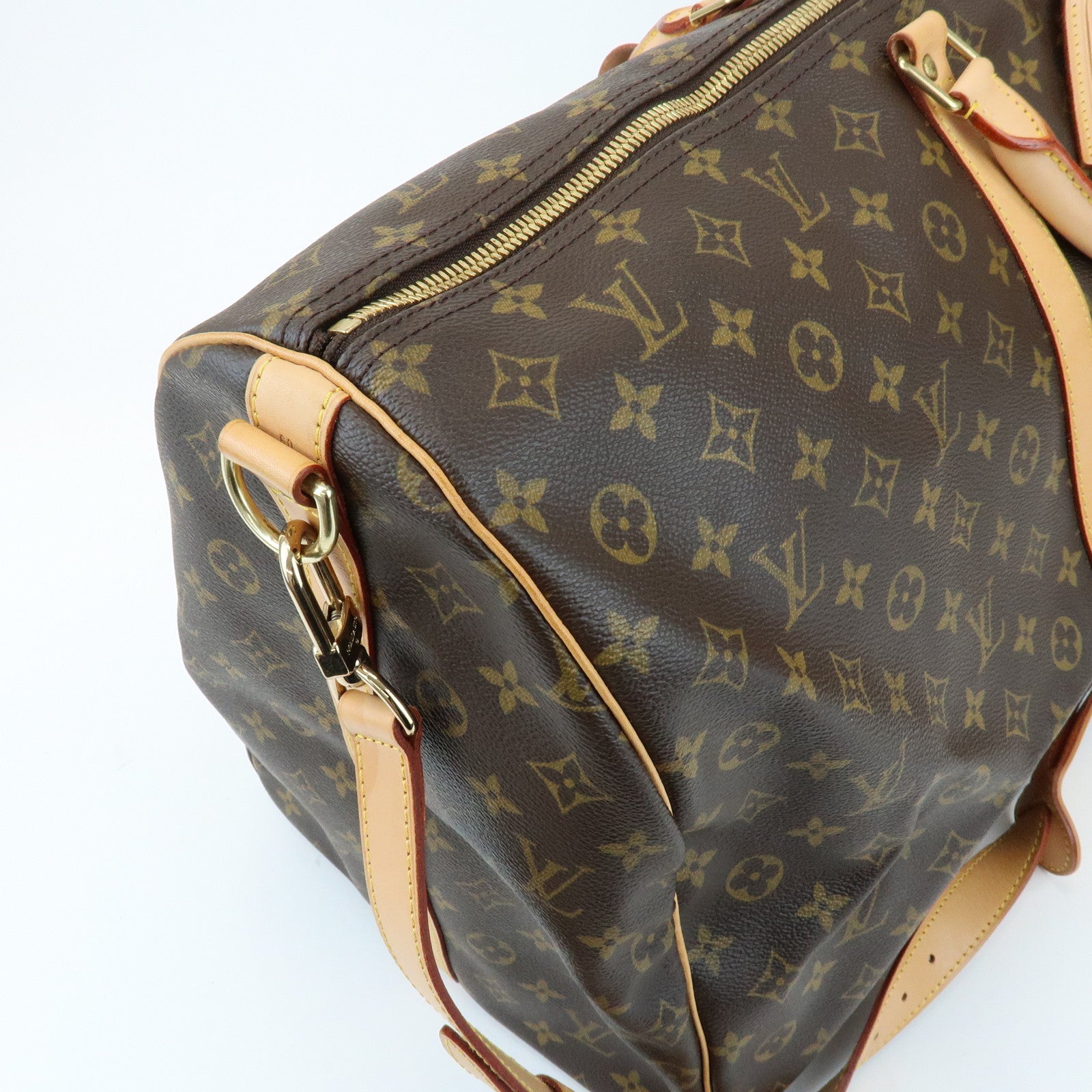 Louis Vuitton Monogram Keep All Bandouliere 60 Boston Bag M41412