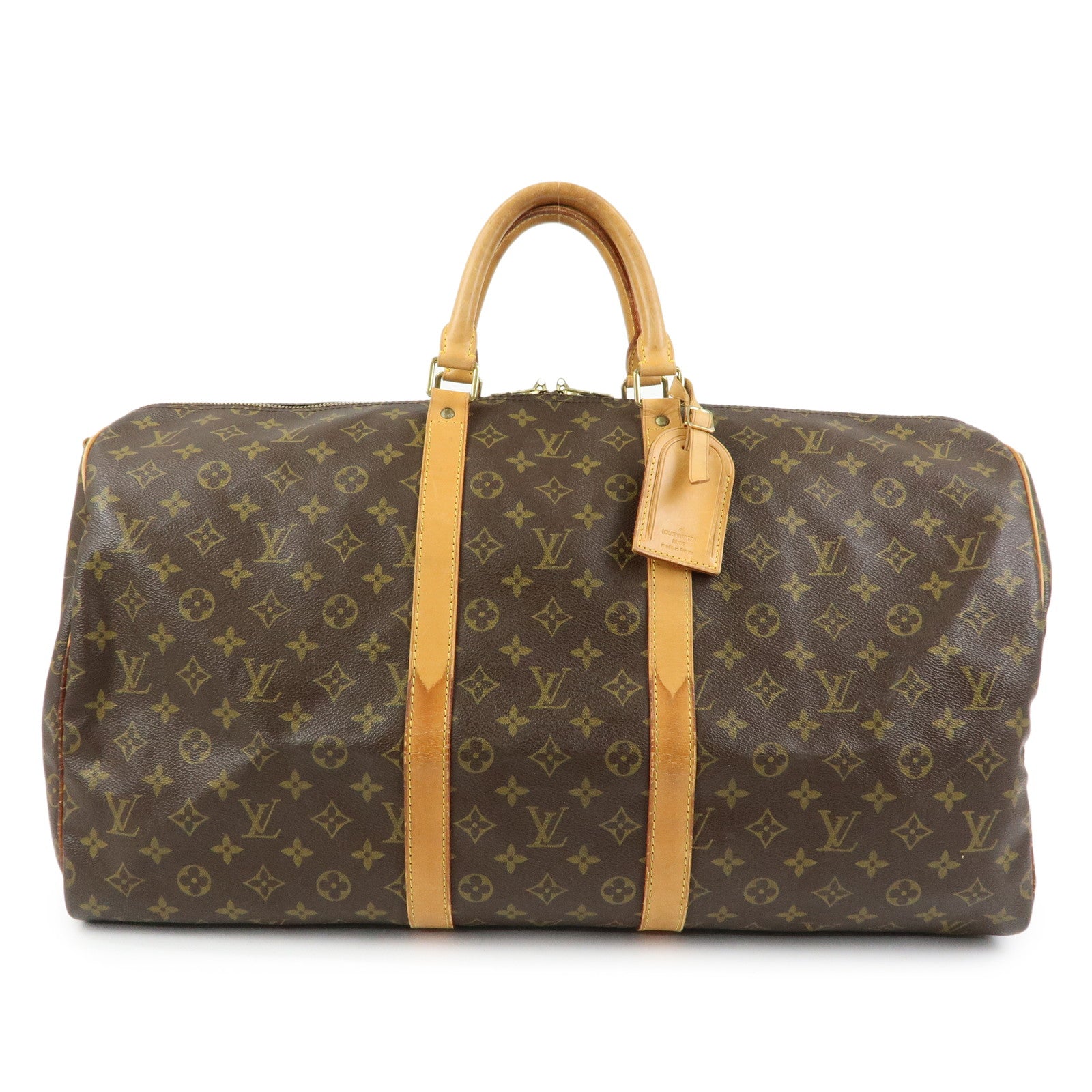 Louis Vuitton Monogram Keep All Bandouliere 55 Boston Bag M41414