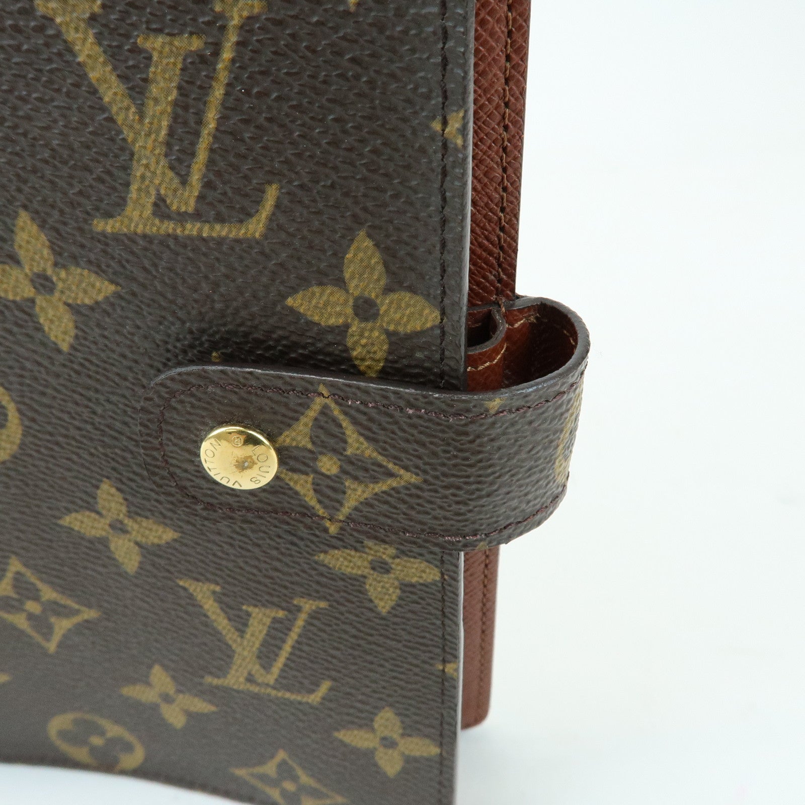 Louis Vuitton Monogram Agenda MM Planner Cover Brown R20105