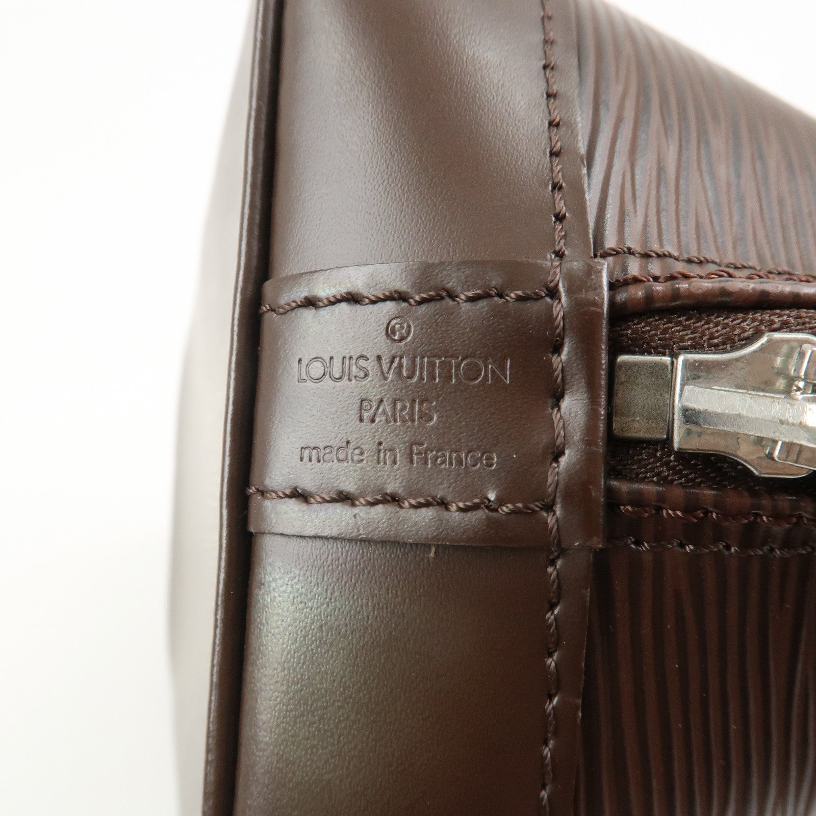 Louis Vuitton Epi Alma Hand Bag Hand Bag Mocha M5214D