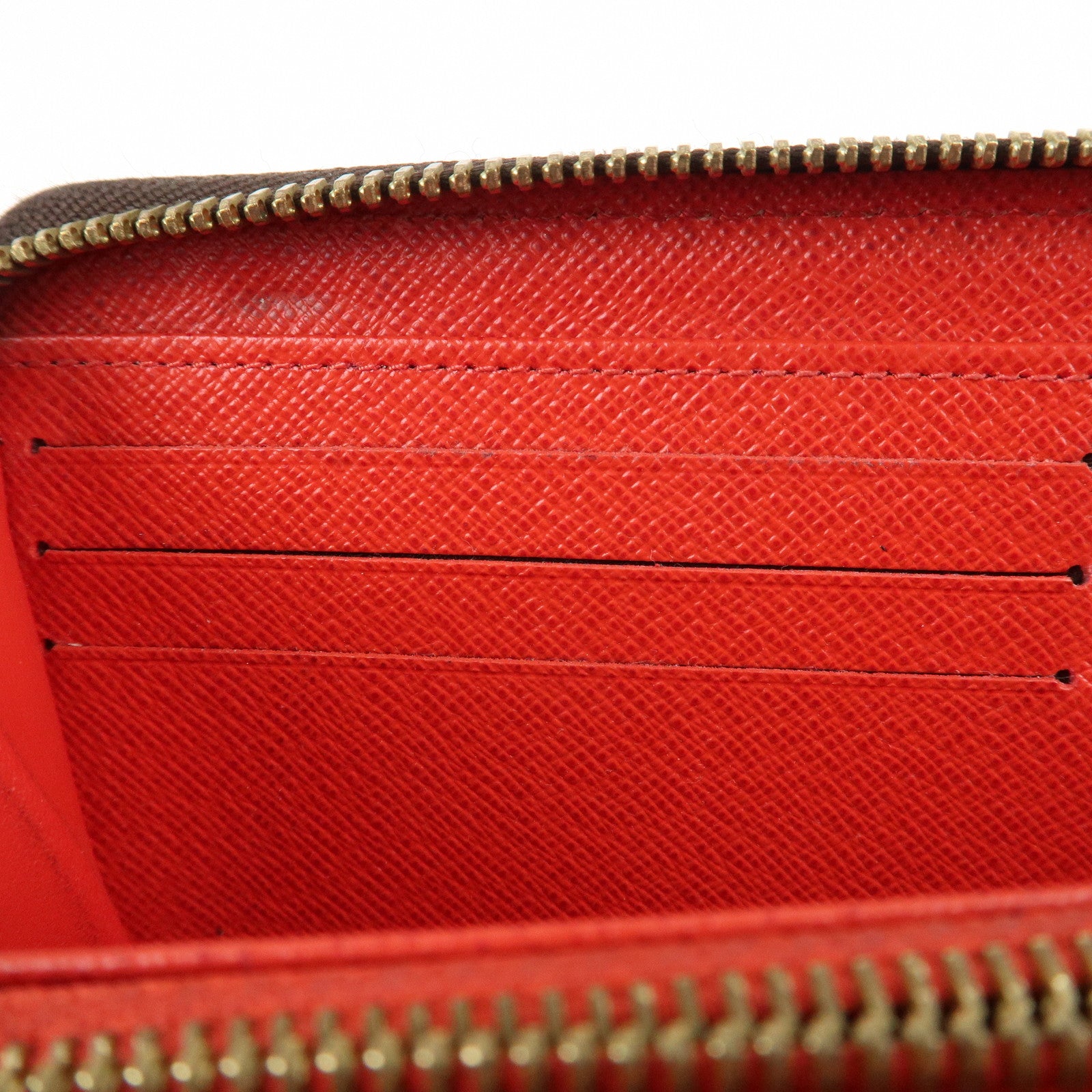 Louis Vuitton Monogram Round Zippy Wallet Long Wallet Coquelicot M41896 Used