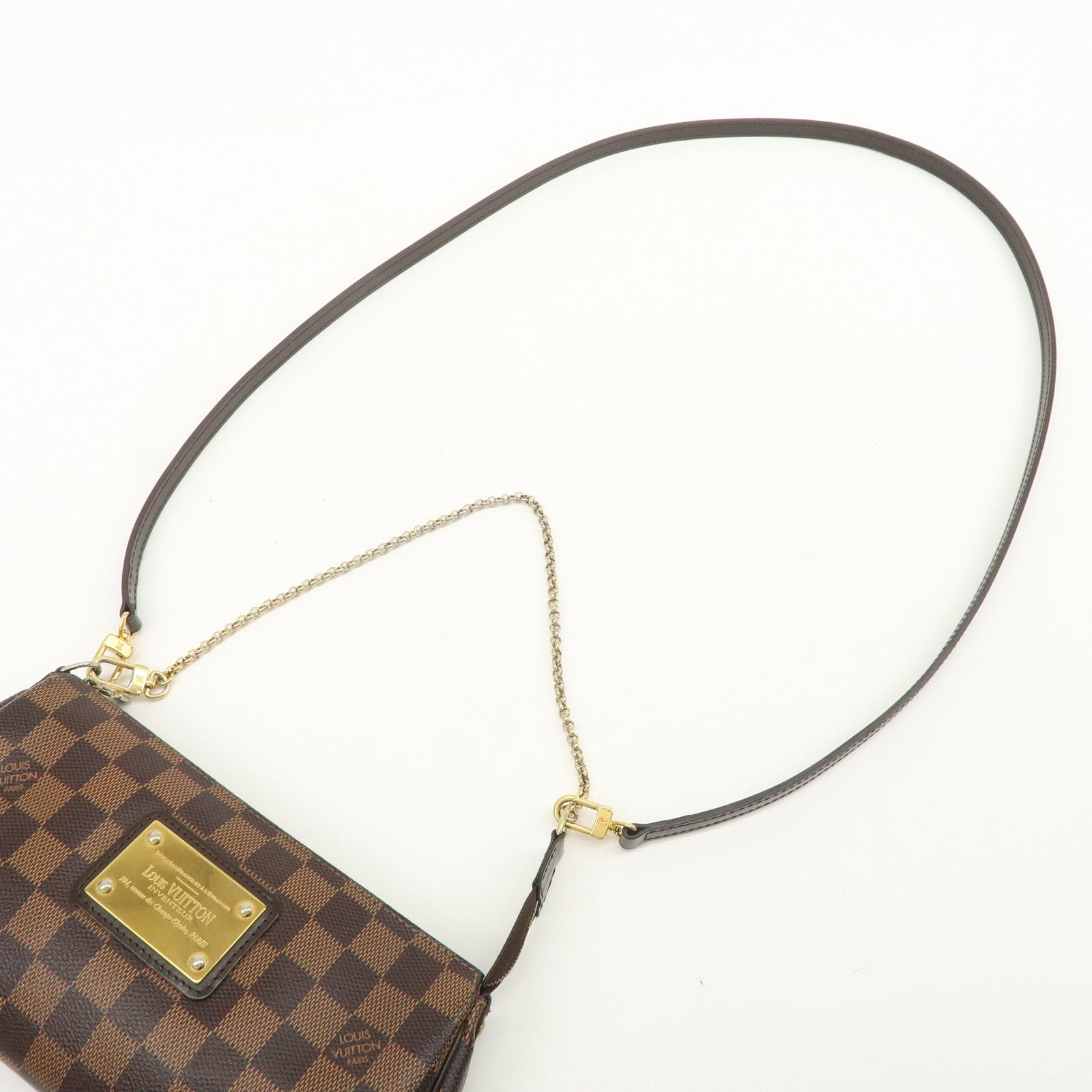 Louis Vuitton Damier Eva 2Way Hand Shoulder Bag Damier Ebene N55213