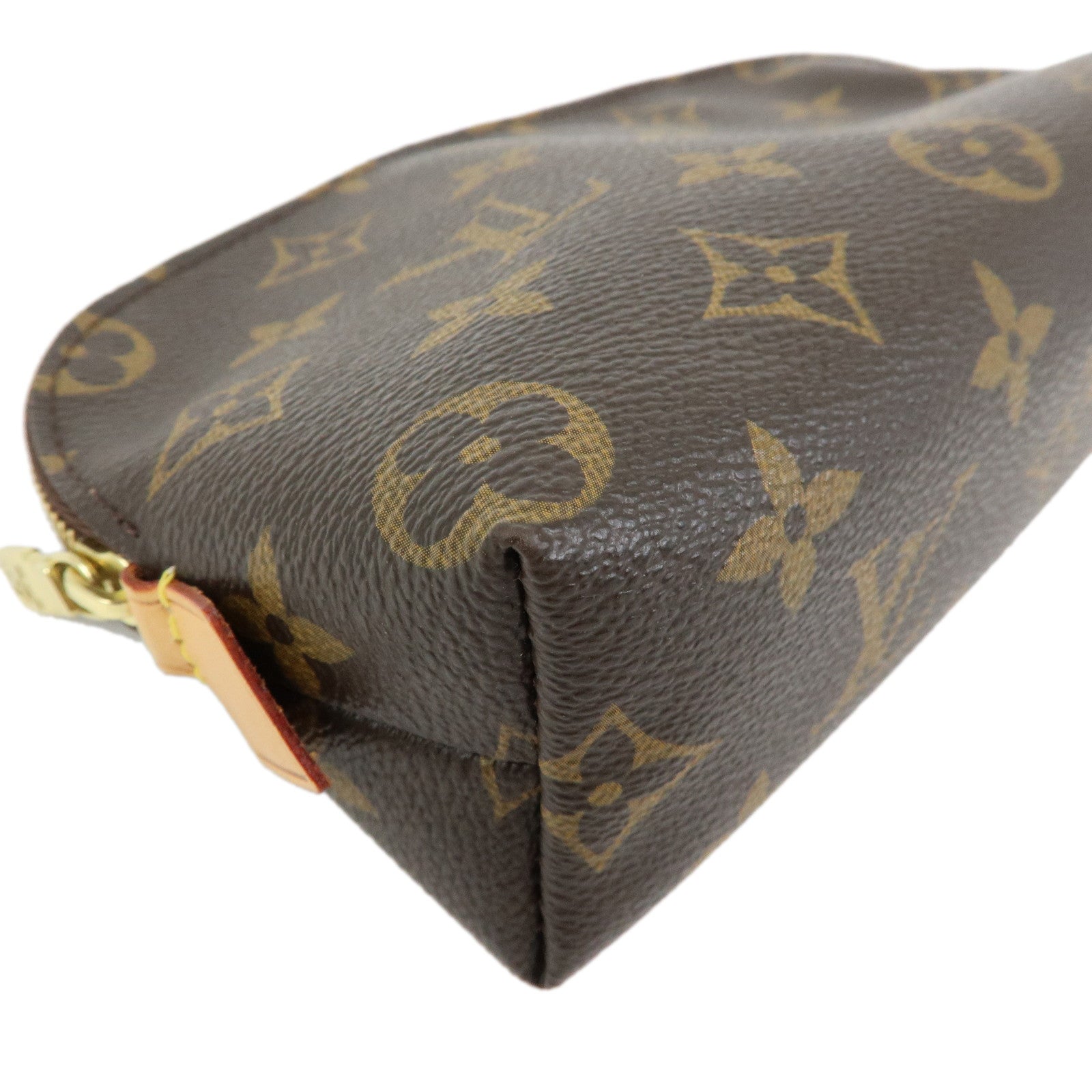 Louis Vuitton Monogram Pochette Cosmetic PM Pouch Brown M47515
