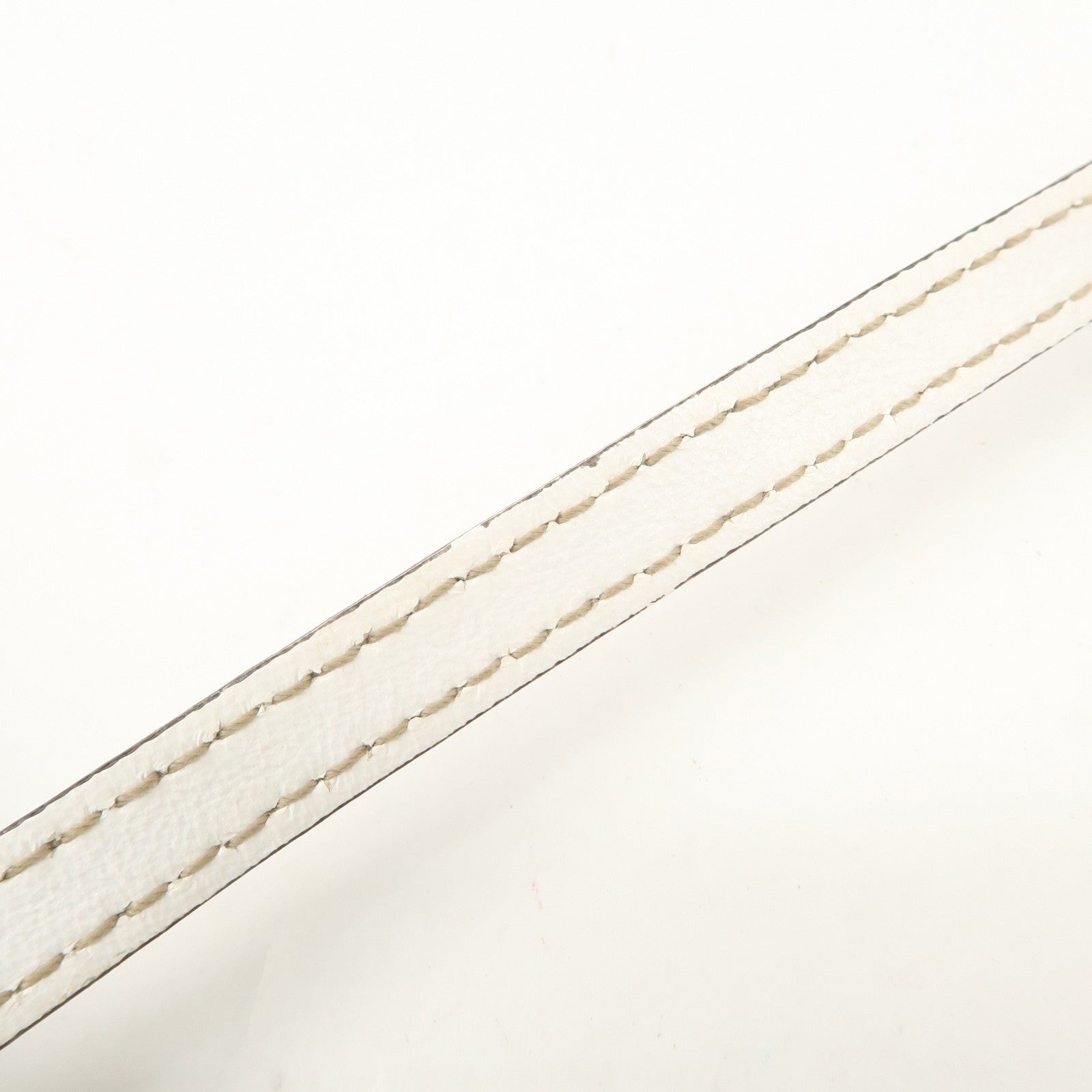 GUCCI GG Canvas Leather Hand Bag Accessory Pouch Beige Ivory 154432 Used