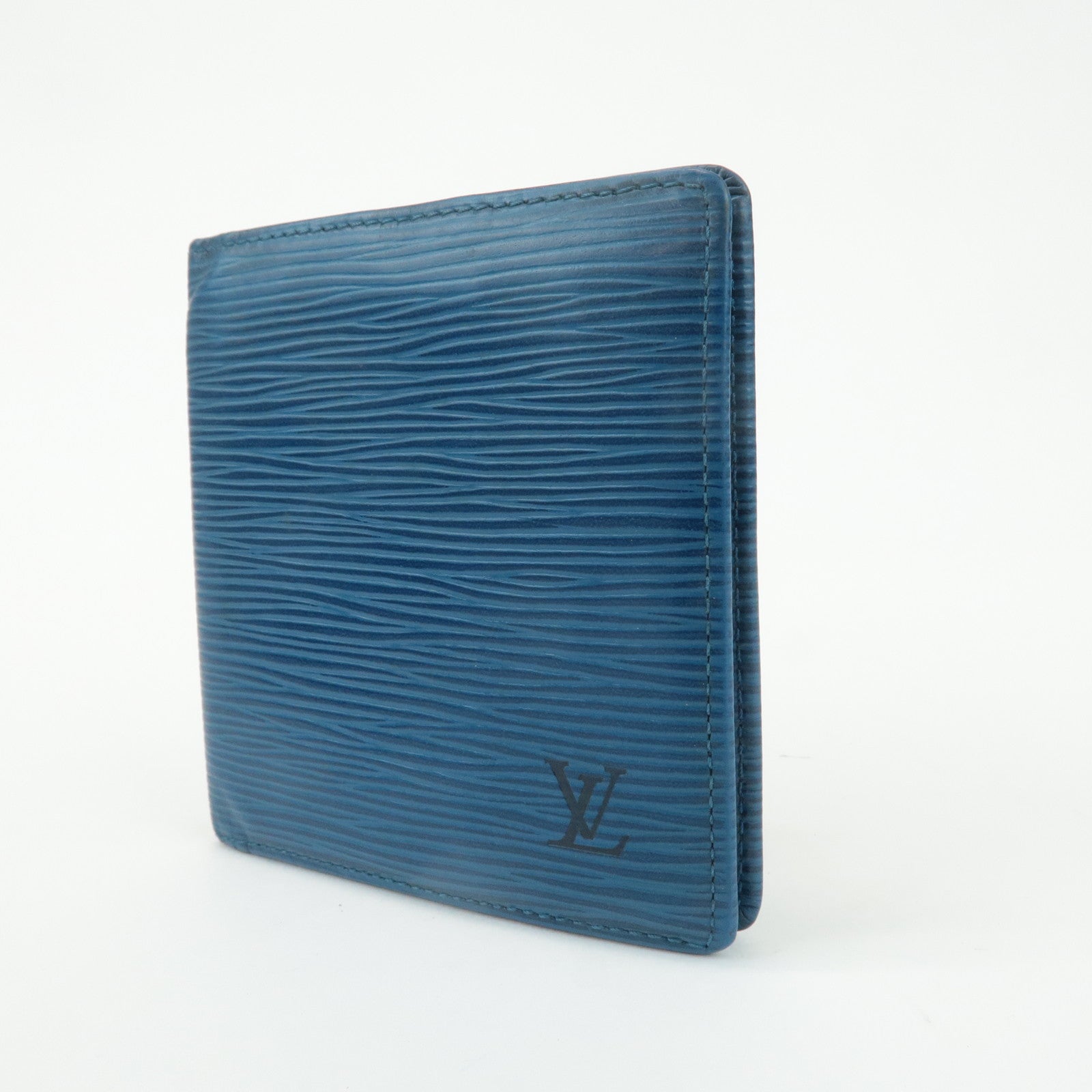 Louis Vuitton Set of 3 Epi Leather Wallet Blue Yellow M63319/M63315 Used