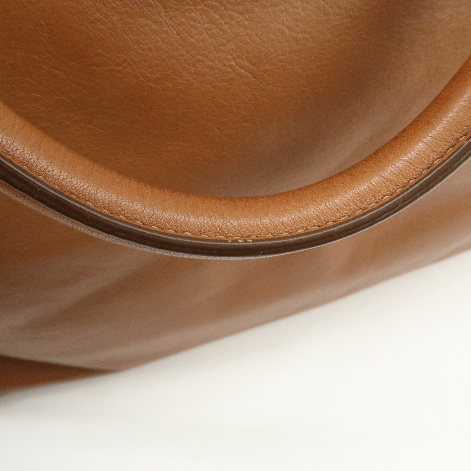 PRADA Calf Leather 2Way Bag Hand Bag Shoulder Bag Brown BN1902