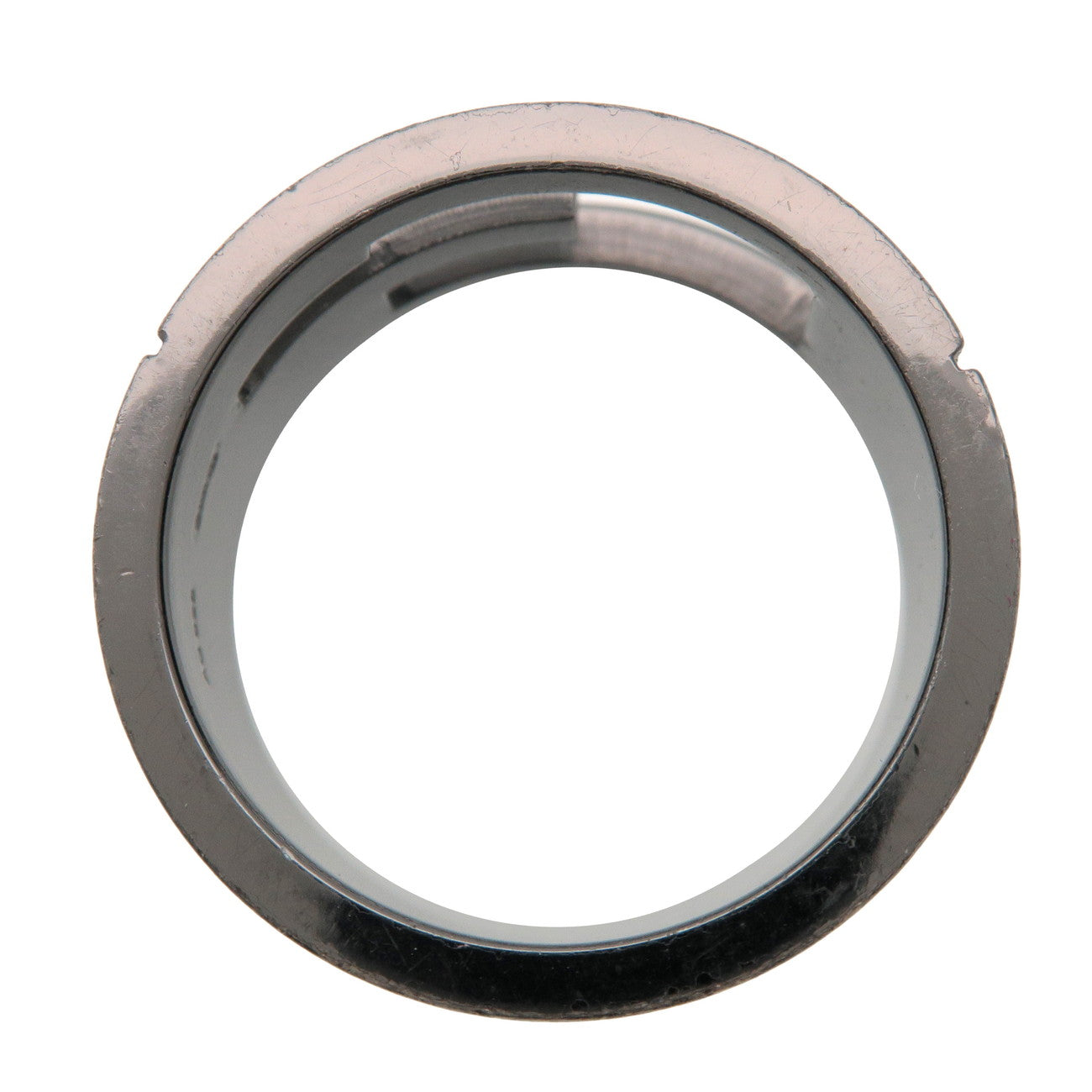 GUCCI G-Outcut Ring SV925 Black Silver 224031 US8.5 EU58 HK18