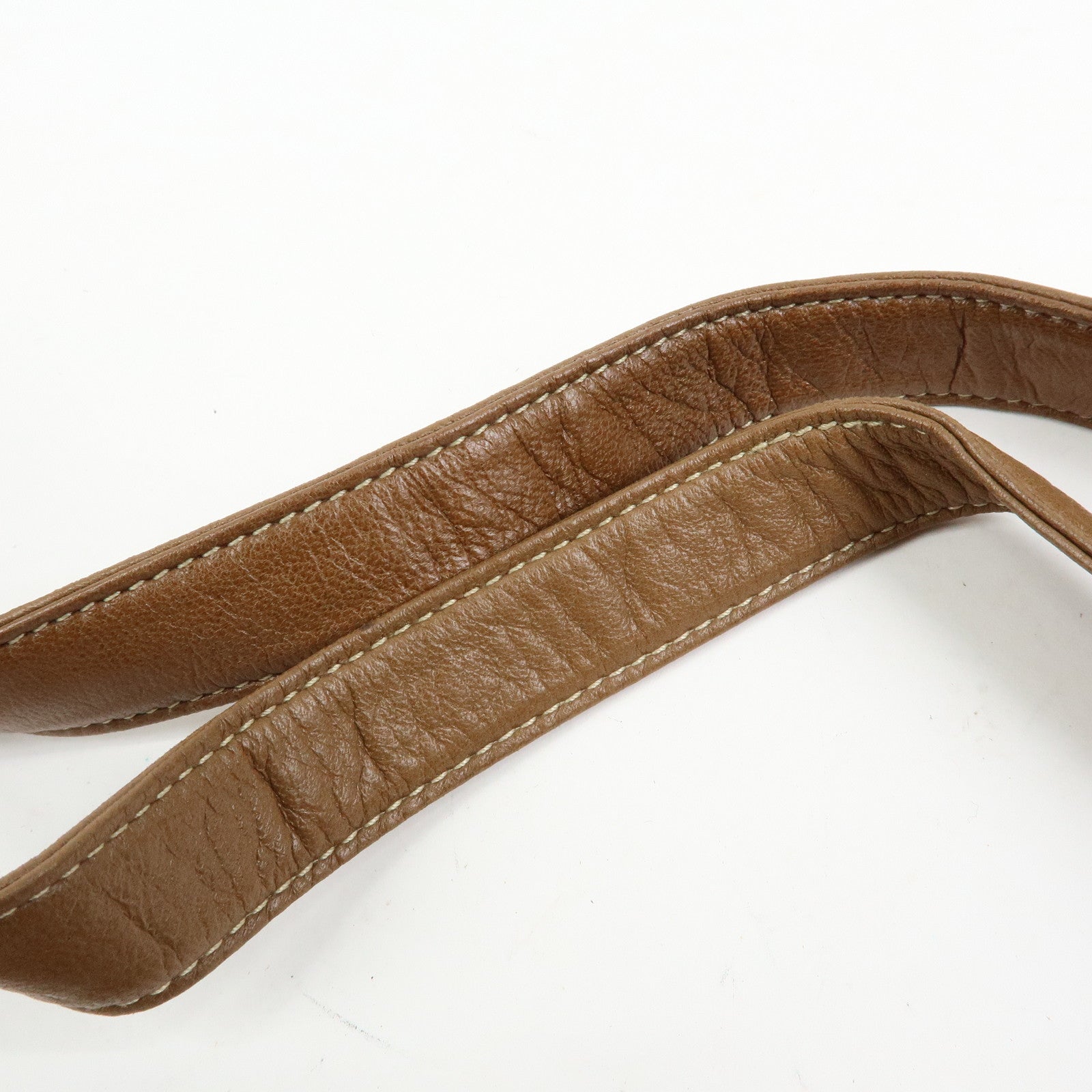 LOEWE Anagram Nappa Leather Shoulder Bag Hand Bag Brown