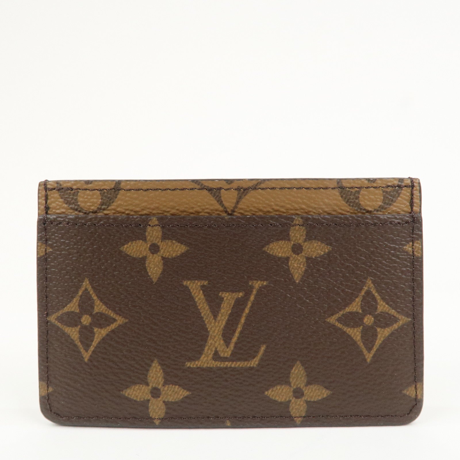 Louis Vuitton Monogram Reverse Porte Cartes Simple Card Case M69161
