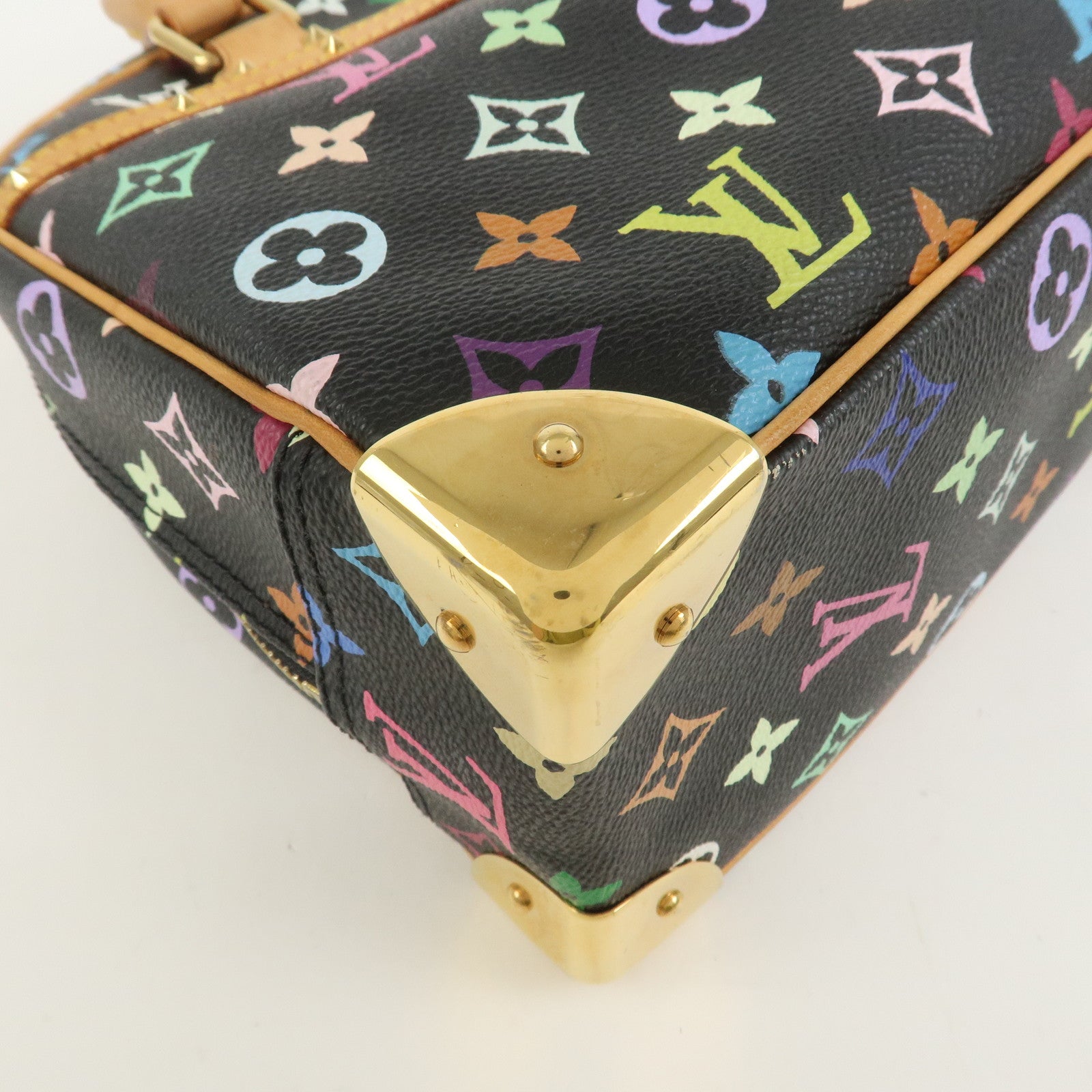 Louis Vuitton Monogram Multicolor Trouville Hand Bag Noir M92662