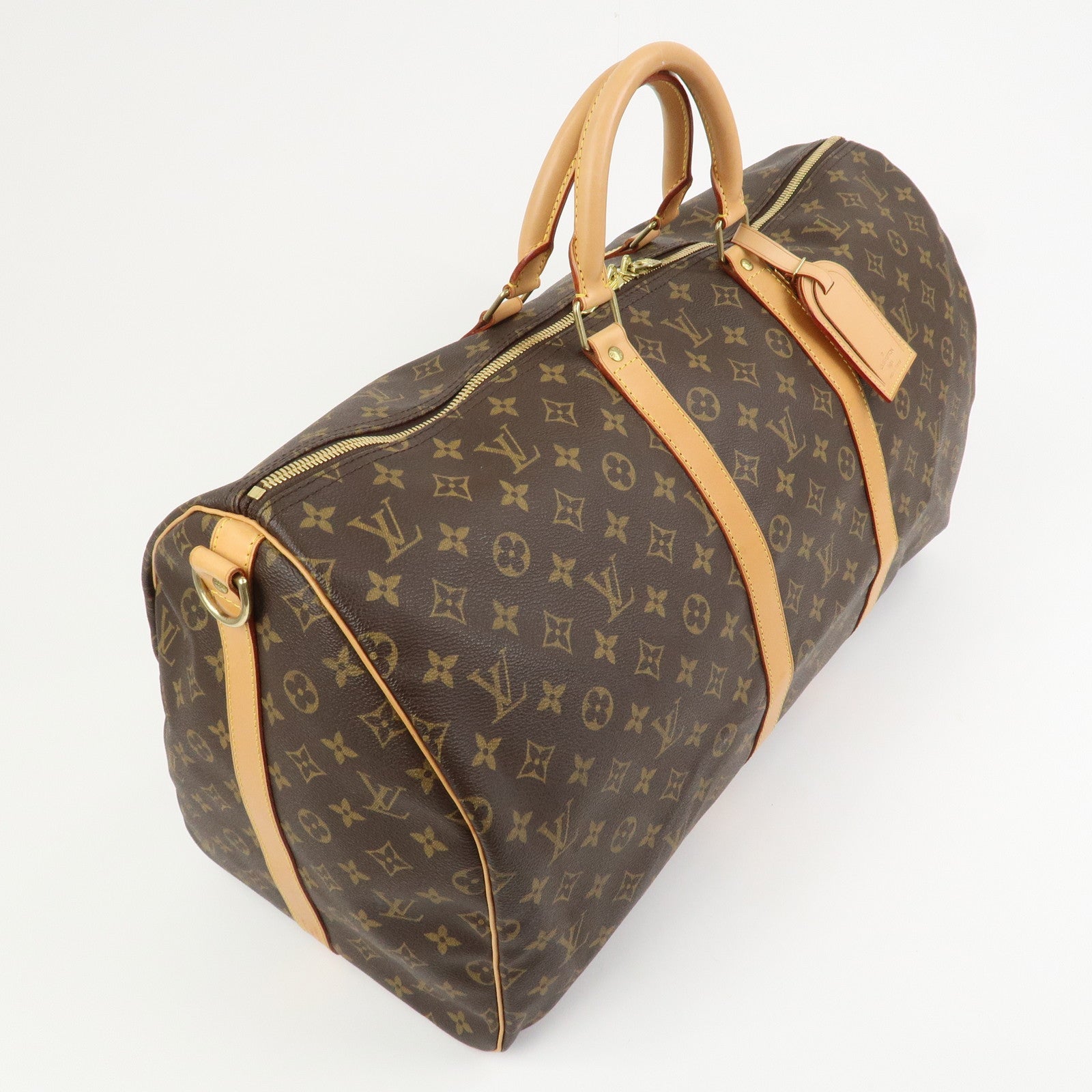 Louis Vuitton Monogram Keep All Bandouliere 55 Boston Bag M41424