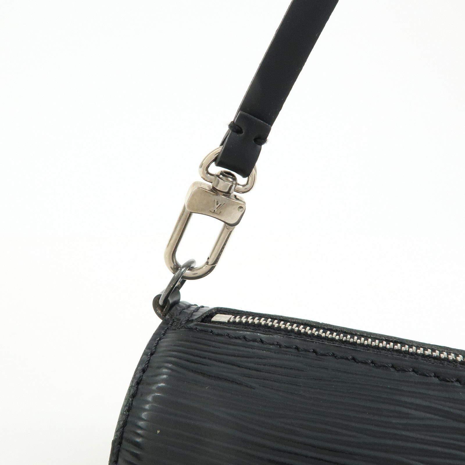 Louis Vuitton Epi Mini Pouch For Soufflot Hand Bag Noir
