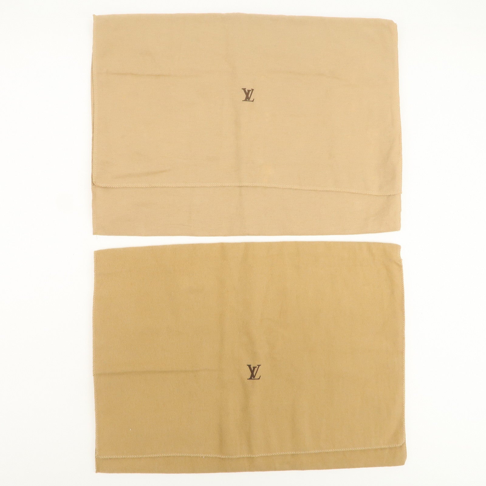 Louis Vuitton Set of 13 Dust Bag Storage Bag Flap Style Beige