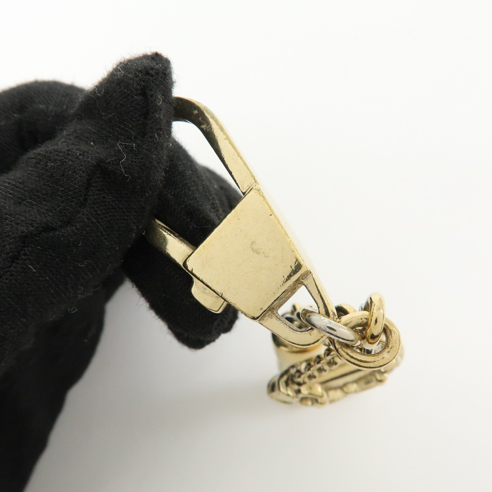 GUCCI Metal Bag Charm Key Charm Boot Bag Motif Gold