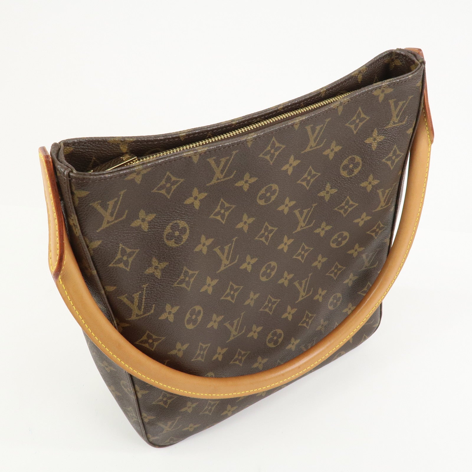 Louis Vuitton Monogram Looping GM Shoulder Bag Brown M51145