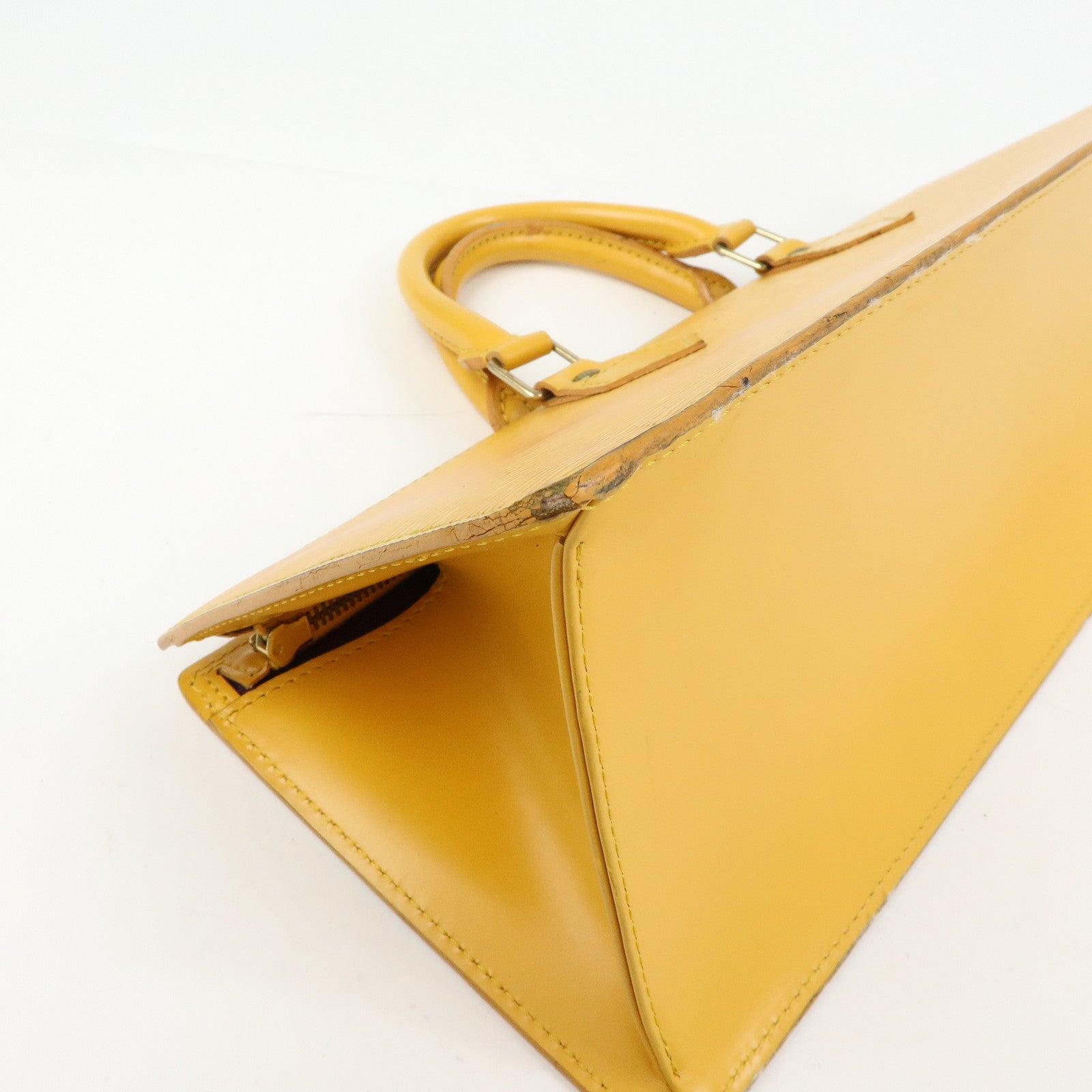 Louis Vuitton Epi Sac Triangle Hand Bag Tassili Yellow M52099