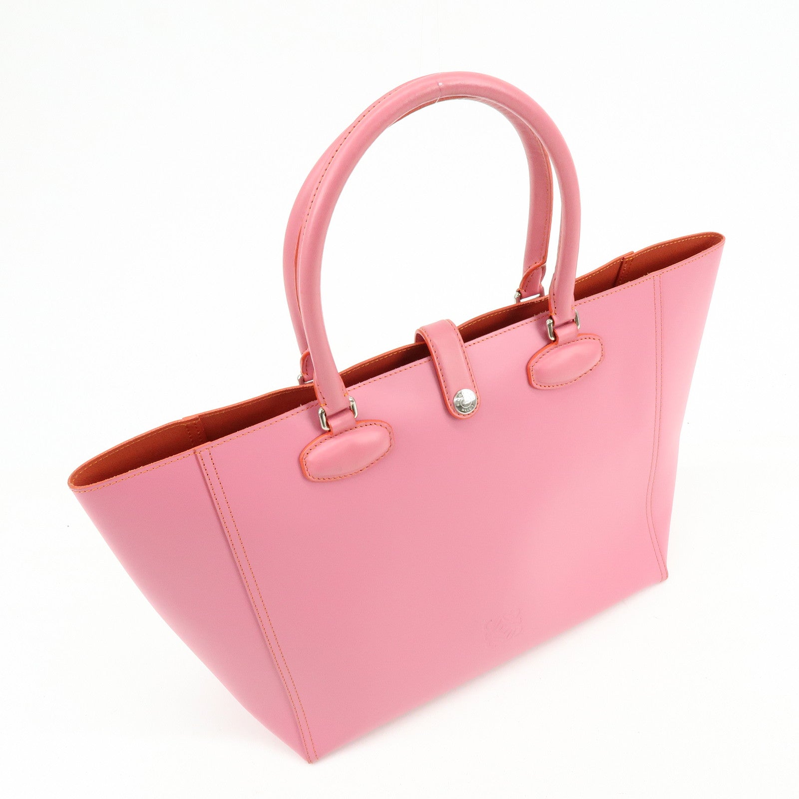 LOEWE Leather Tote Bag Shoulder Bag Hand Bag PInk
