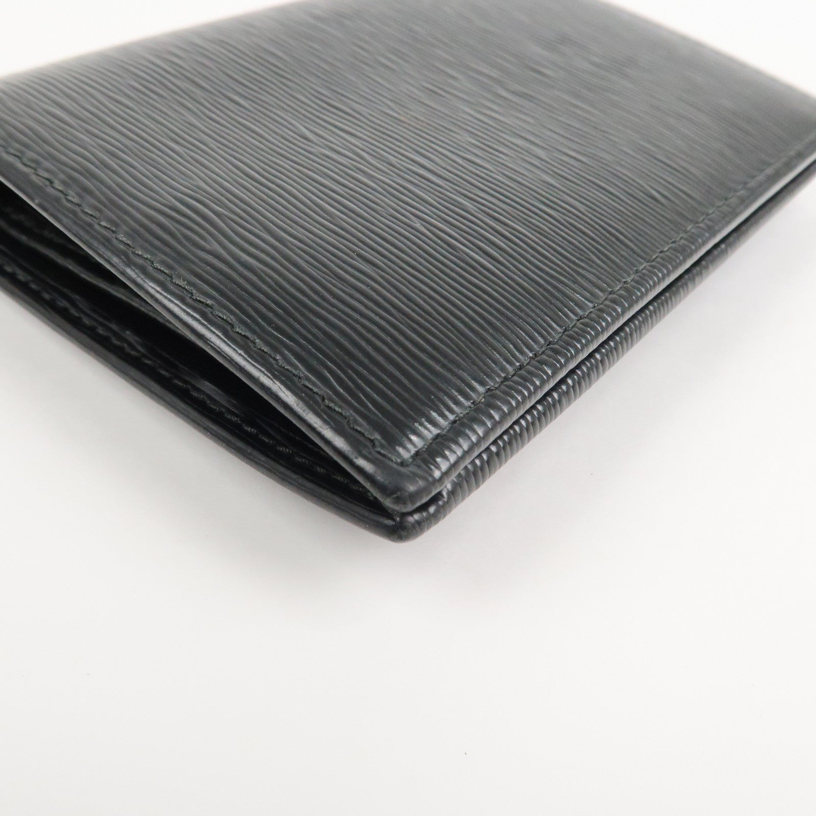 PRADA Vitello Move Leather Bi-fold Compact Wallet Black 1MV204