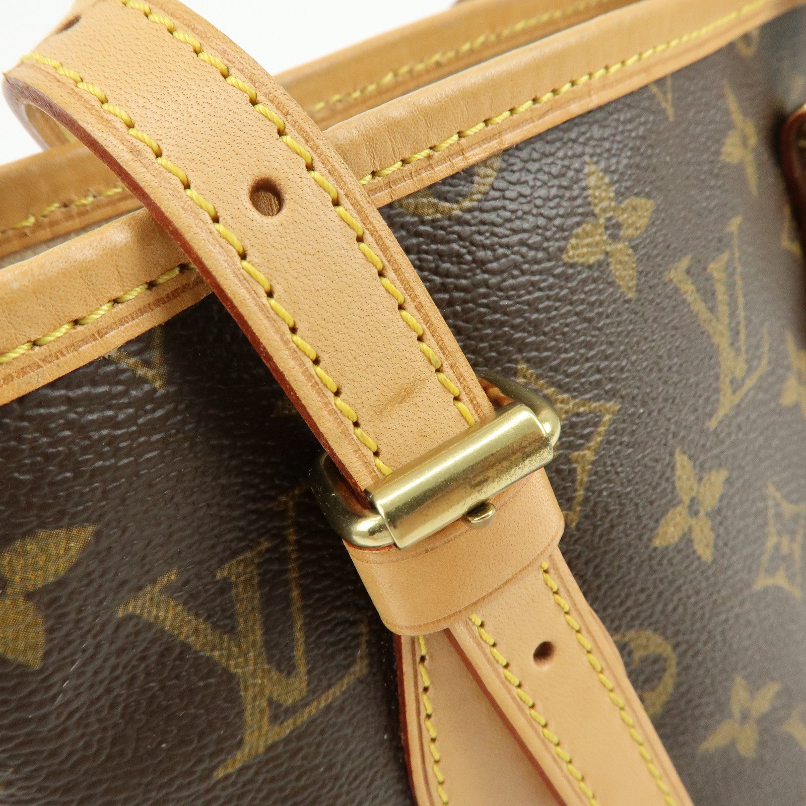 Louis Vuitton Monogram Canvas Bucket PM Hand Bag Brown M42238