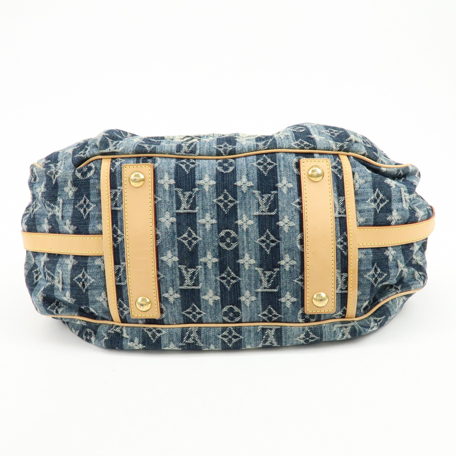 Louis Vuitton Monogram Denim Cabas Raye GM 2Way Hand Bag M95336