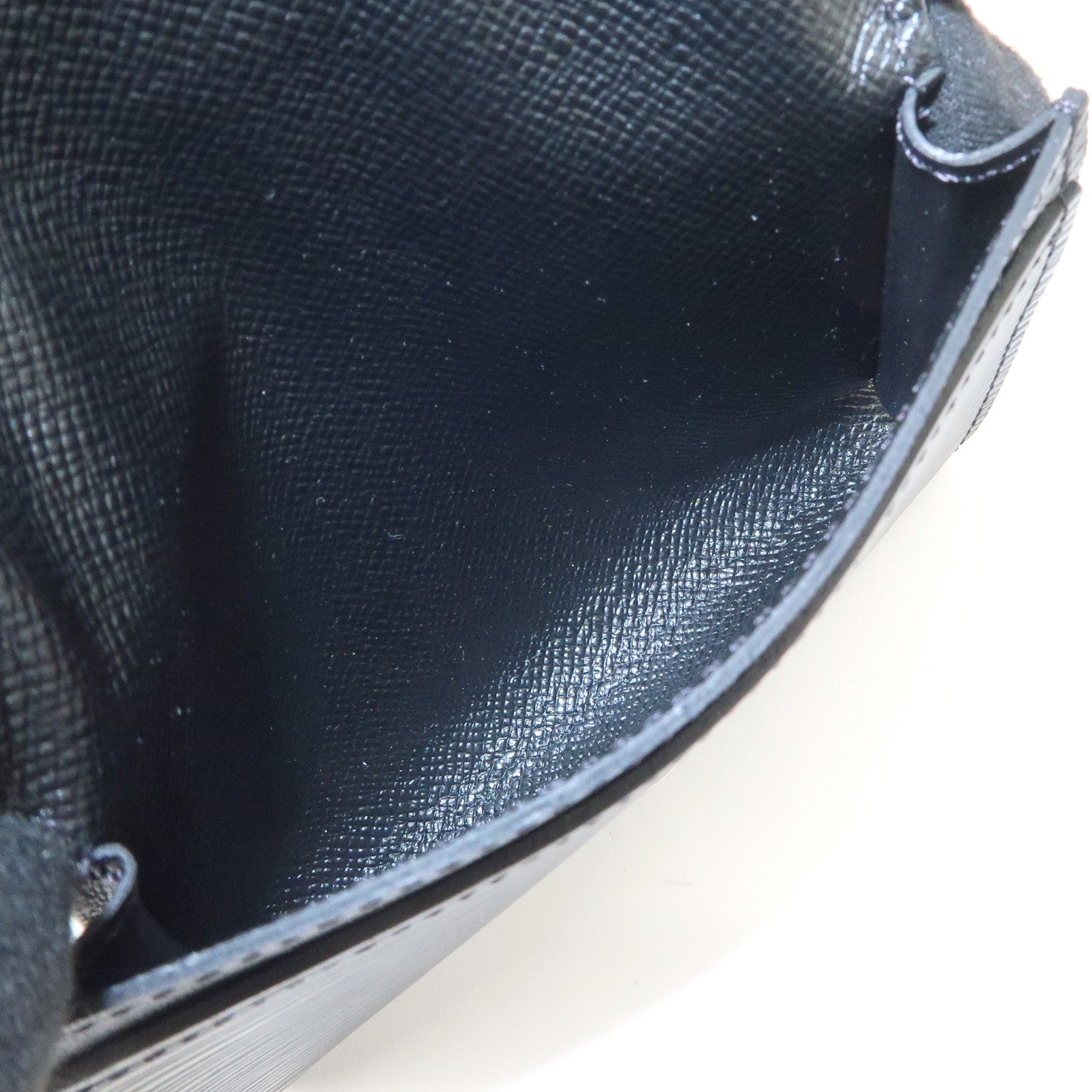 Louis Vuitton Epi leather Enveloppe Culte Du Visite Card Case Noir M56169