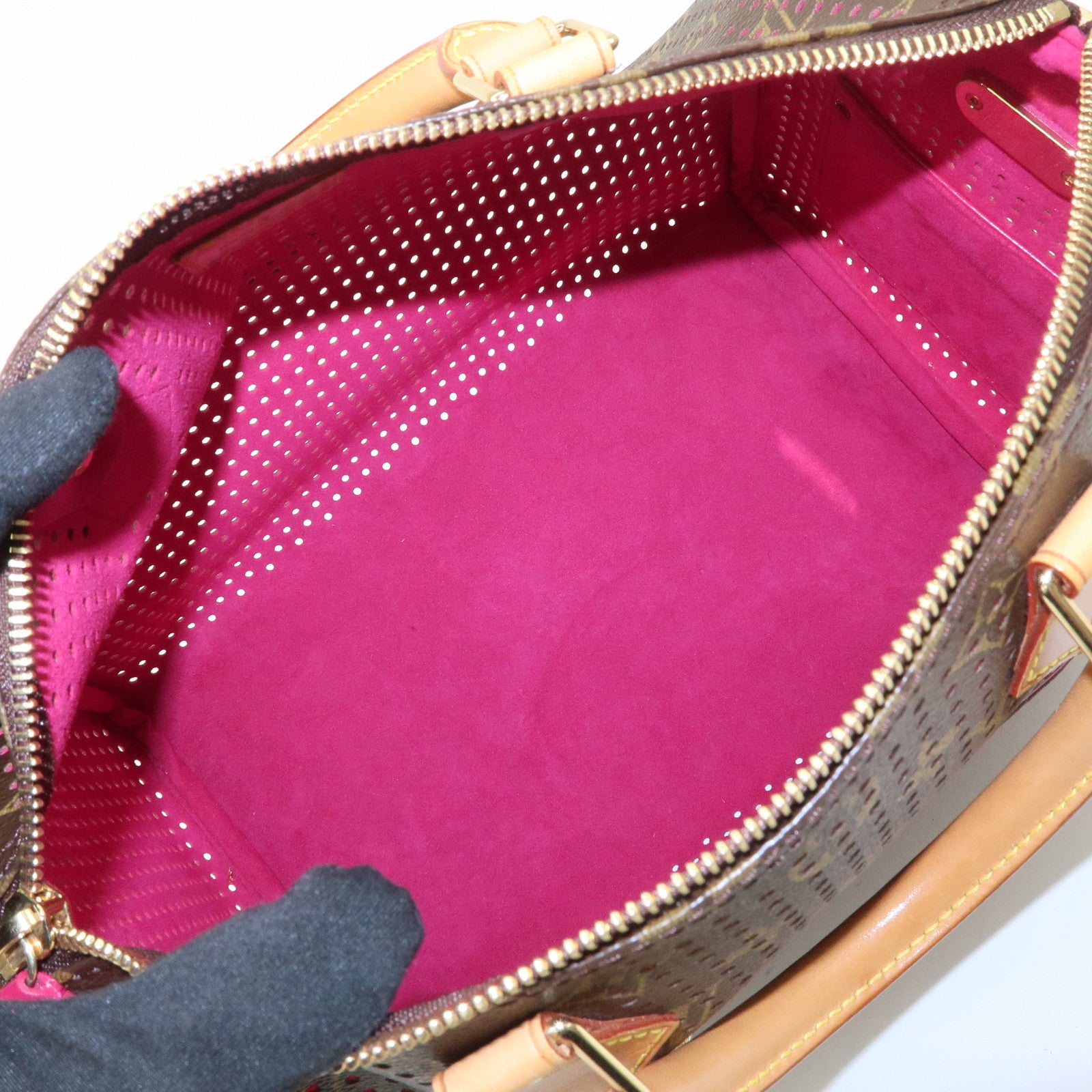 Louis Vuitton Monogram Perforated Speedy 30 Boston Bag M95180