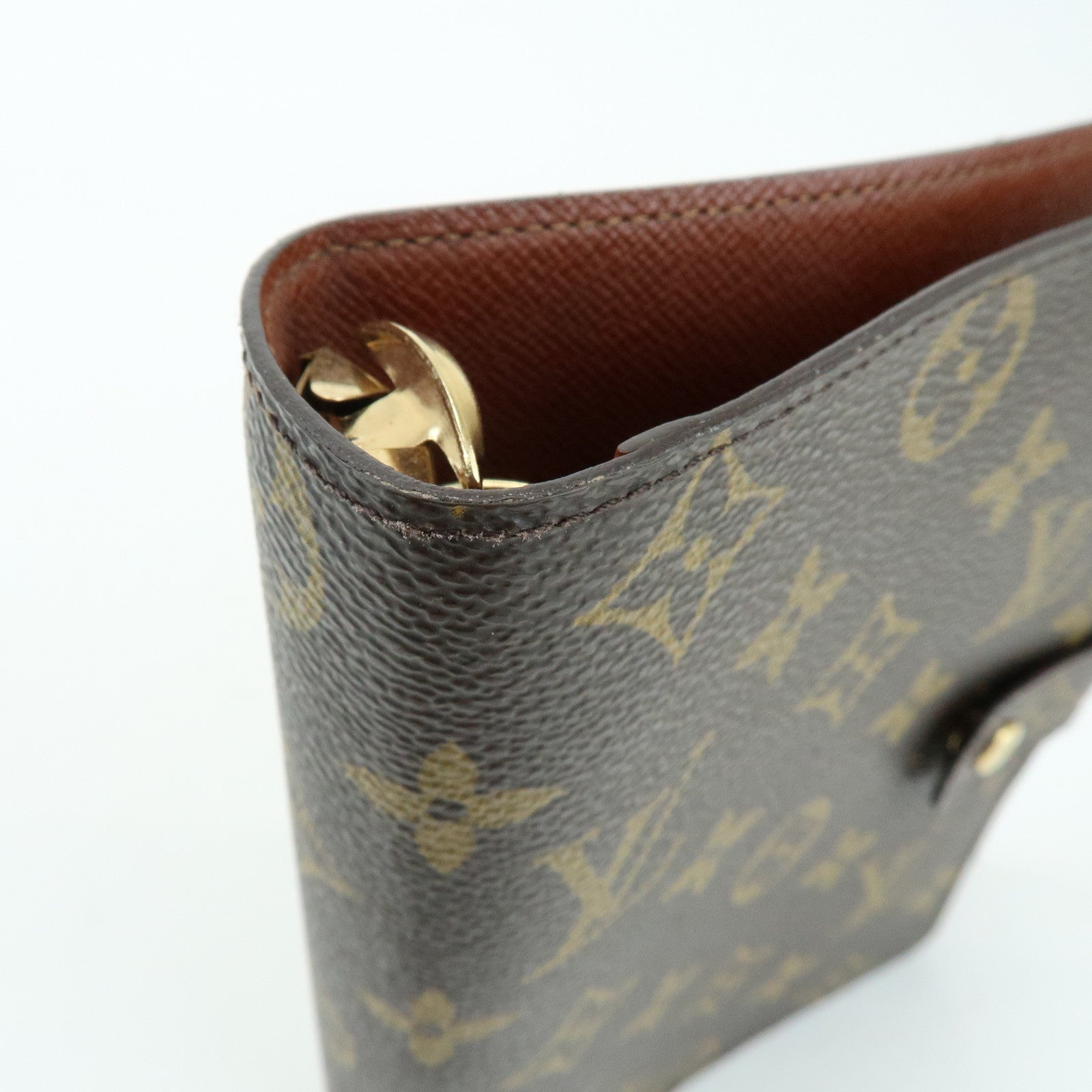 Louis Vuitton Monogram Agenda MM Planner Cover Brown R20105