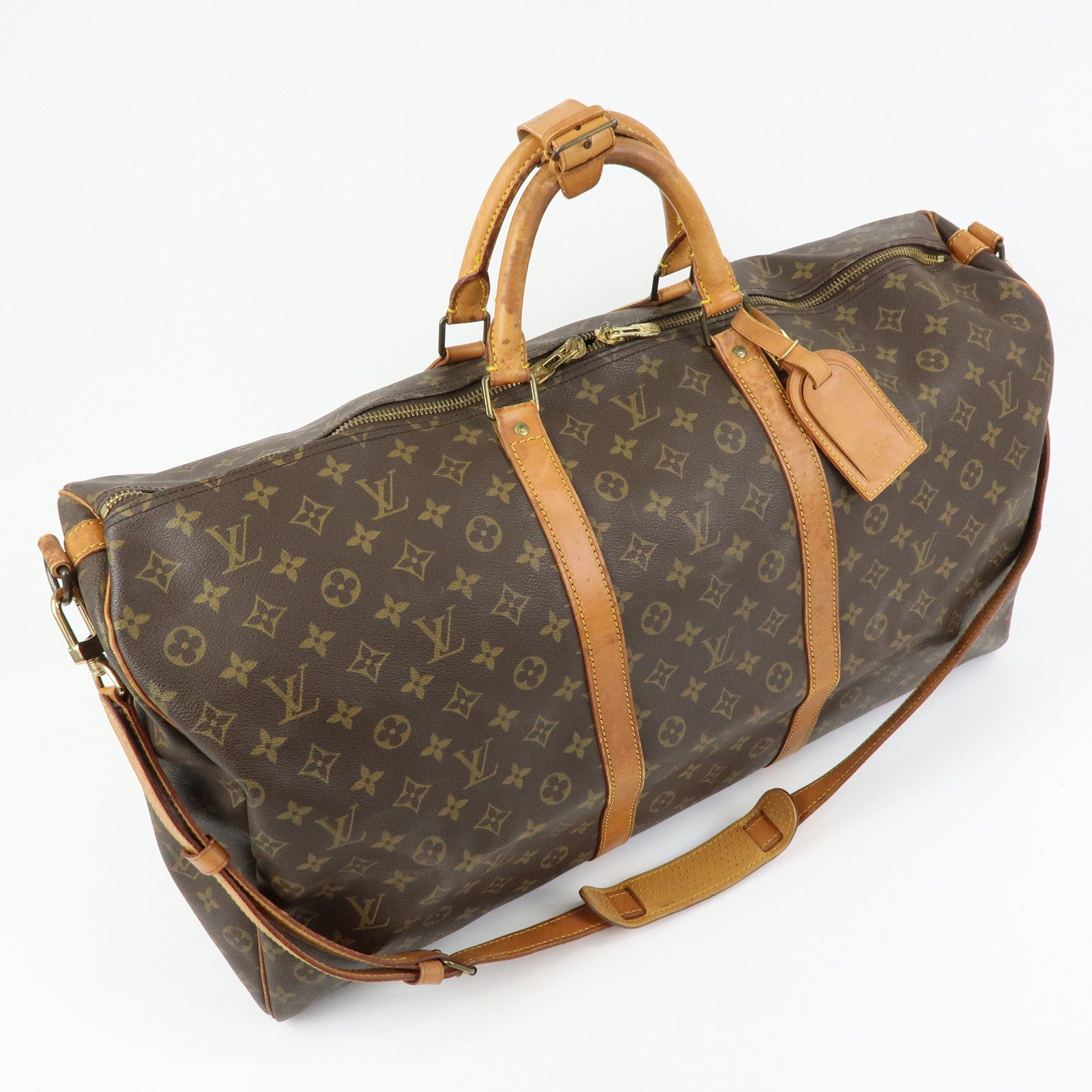 Louis Vuitton Monogram Keep All Bandouliere 60 Boston Bag M41412