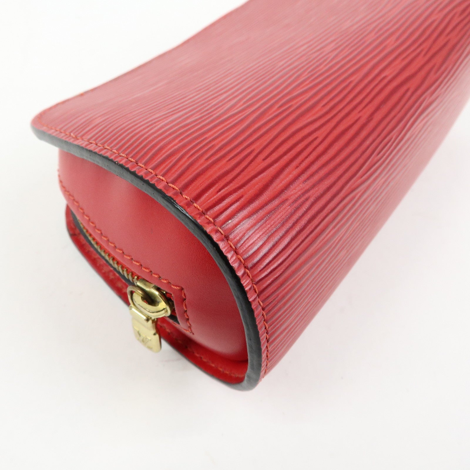 Louis Vuitton Epi Dauphine PM Leather Pouch Castillian Red M48447