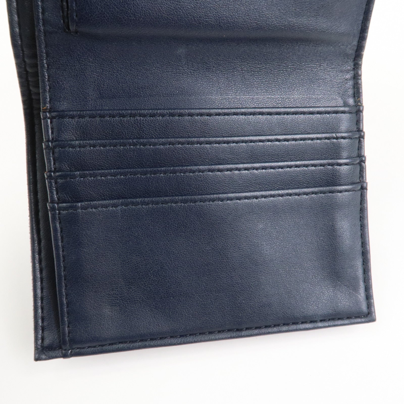 STELLA MCCARTNEY Falabella Polyester Small Flap Wallet Navy